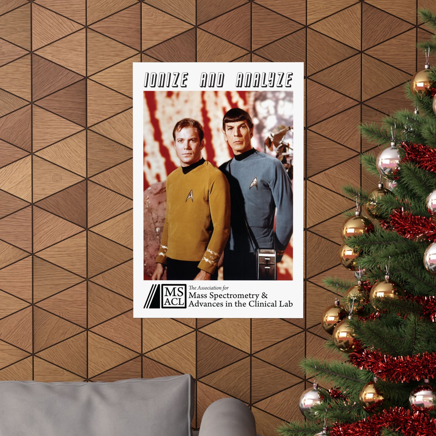 "Ionize and Analyze" Matte Vertical Poster