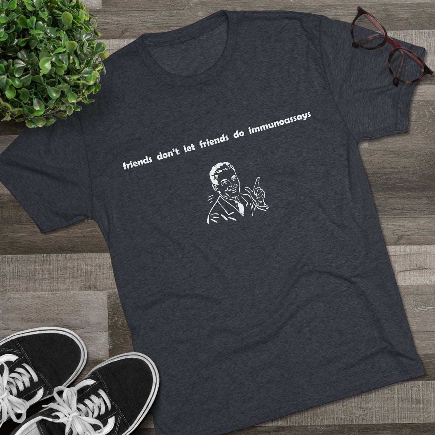 "Friends Don't Let Friends ...(Retro)" - Unisex Tri-Blend Crew Tee