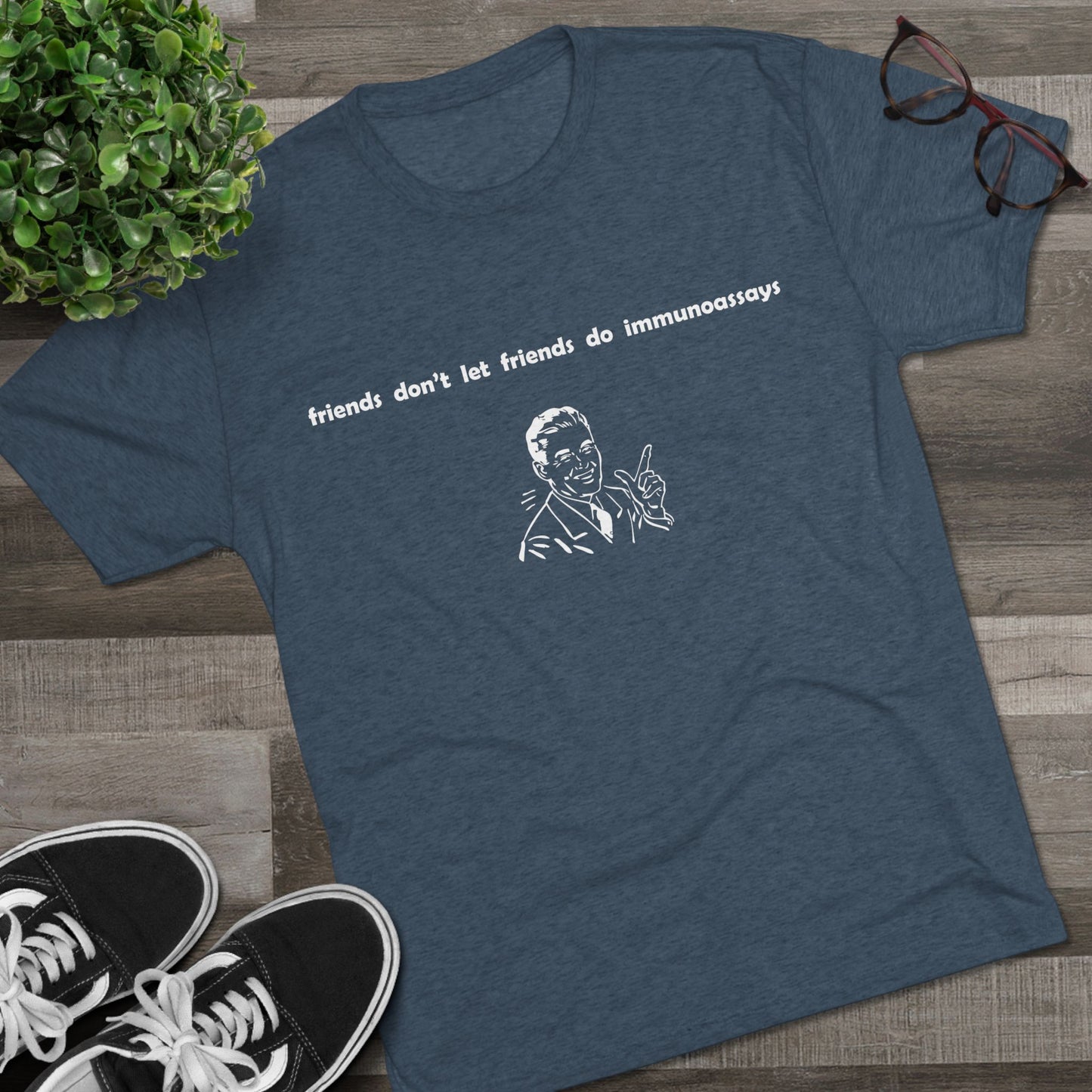 "Friends Don't Let Friends ...(Retro)" - Unisex Tri-Blend Crew Tee