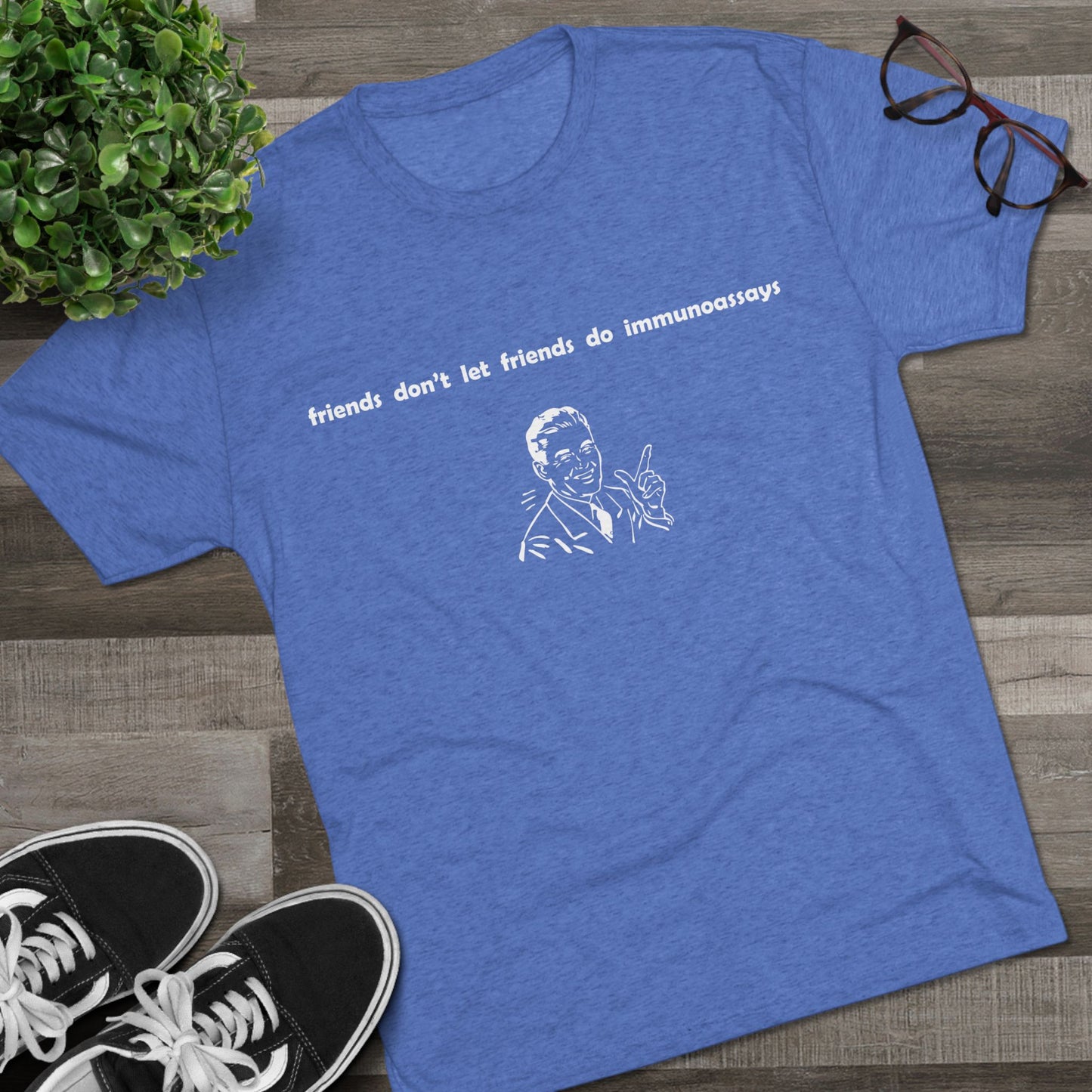 "Friends Don't Let Friends ...(Retro)" - Unisex Tri-Blend Crew Tee