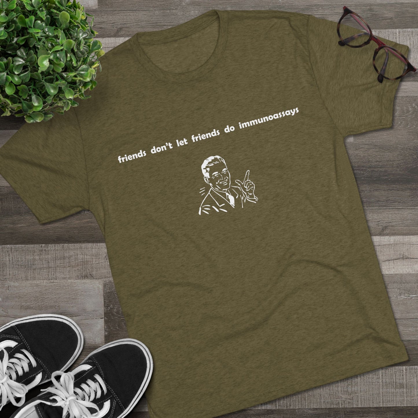 "Friends Don't Let Friends ...(Retro)" - Unisex Tri-Blend Crew Tee