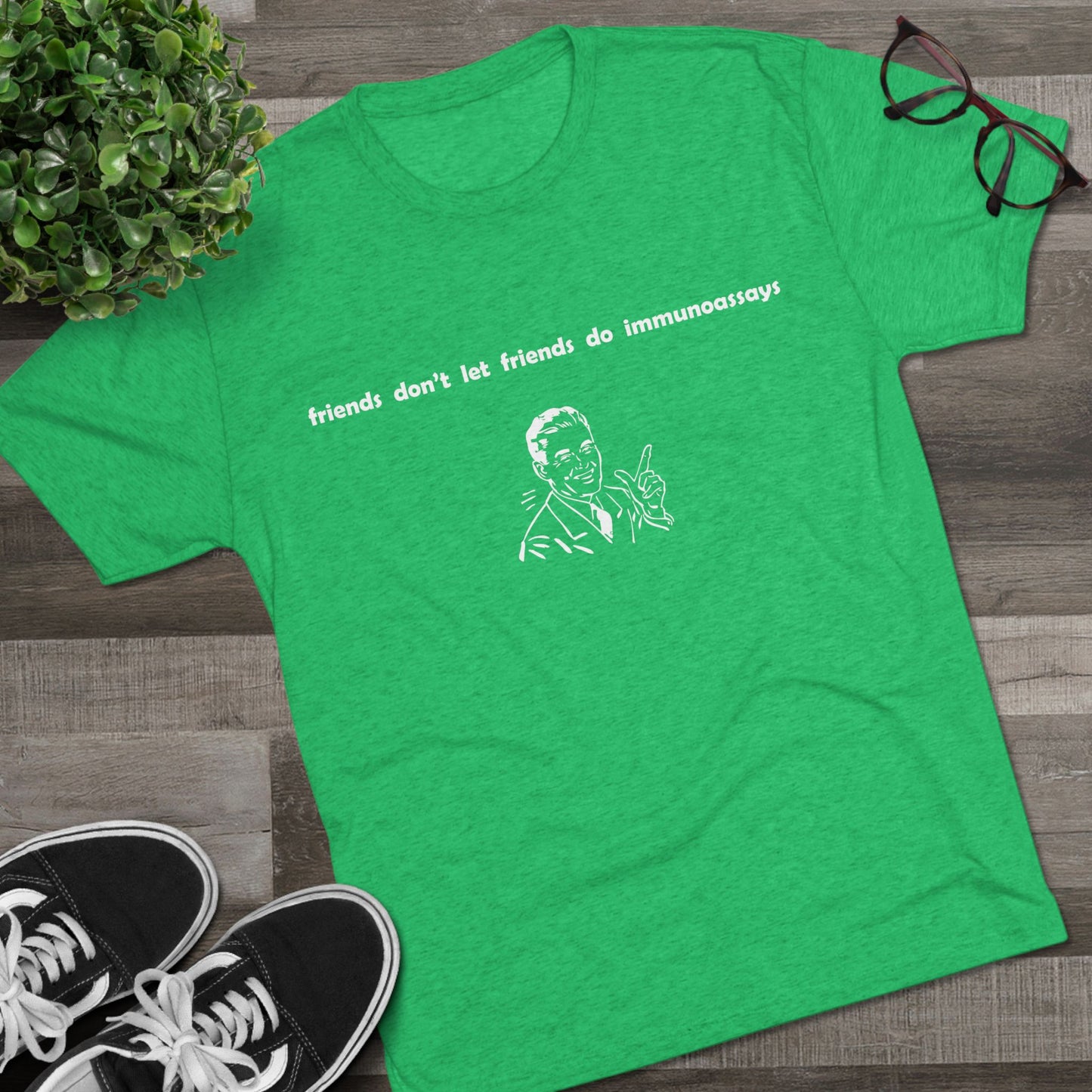 "Friends Don't Let Friends ...(Retro)" - Unisex Tri-Blend Crew Tee
