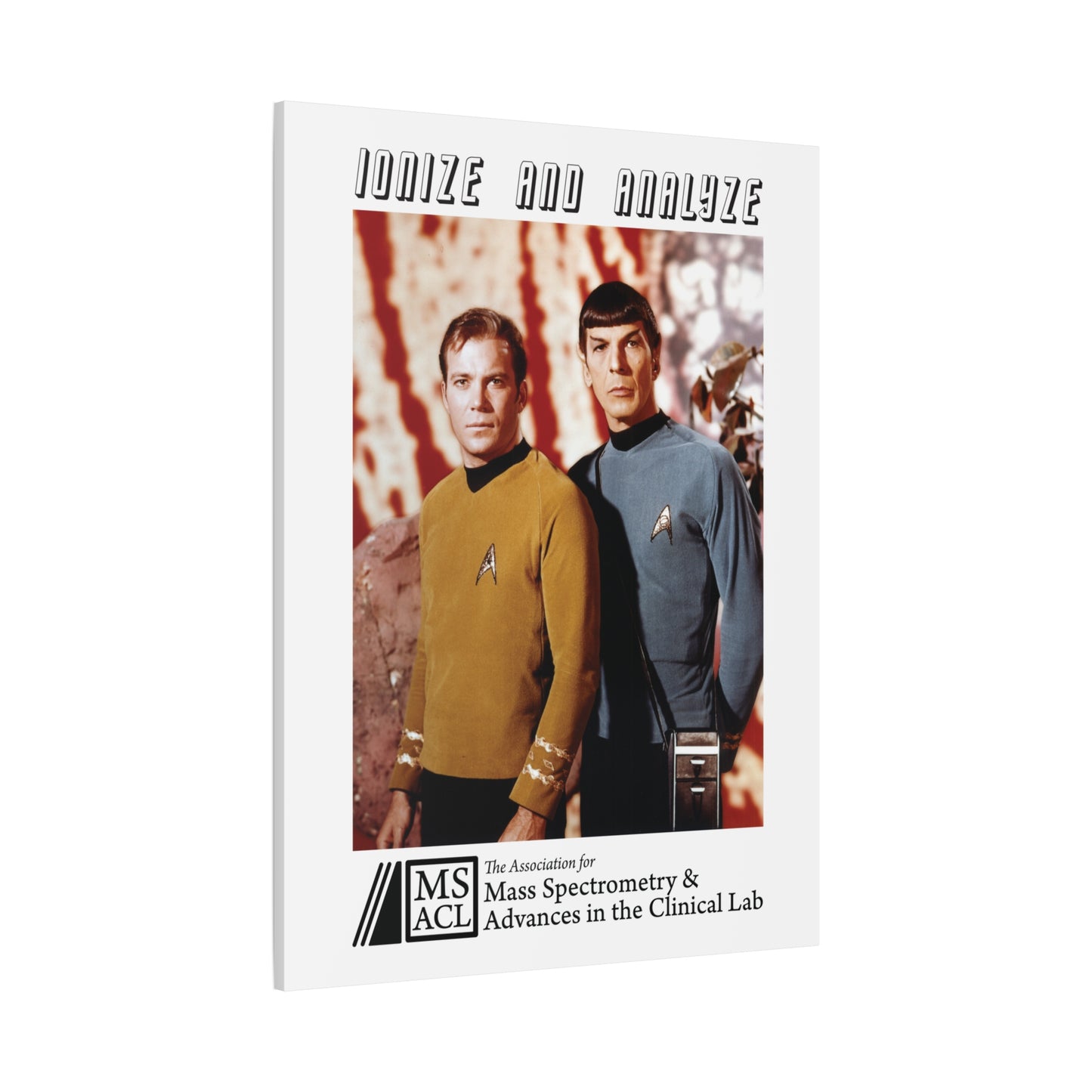 "Ionize and Analyze" MSACL Promo Poster on Matte Cotton/Poly Canvas. 1.25"