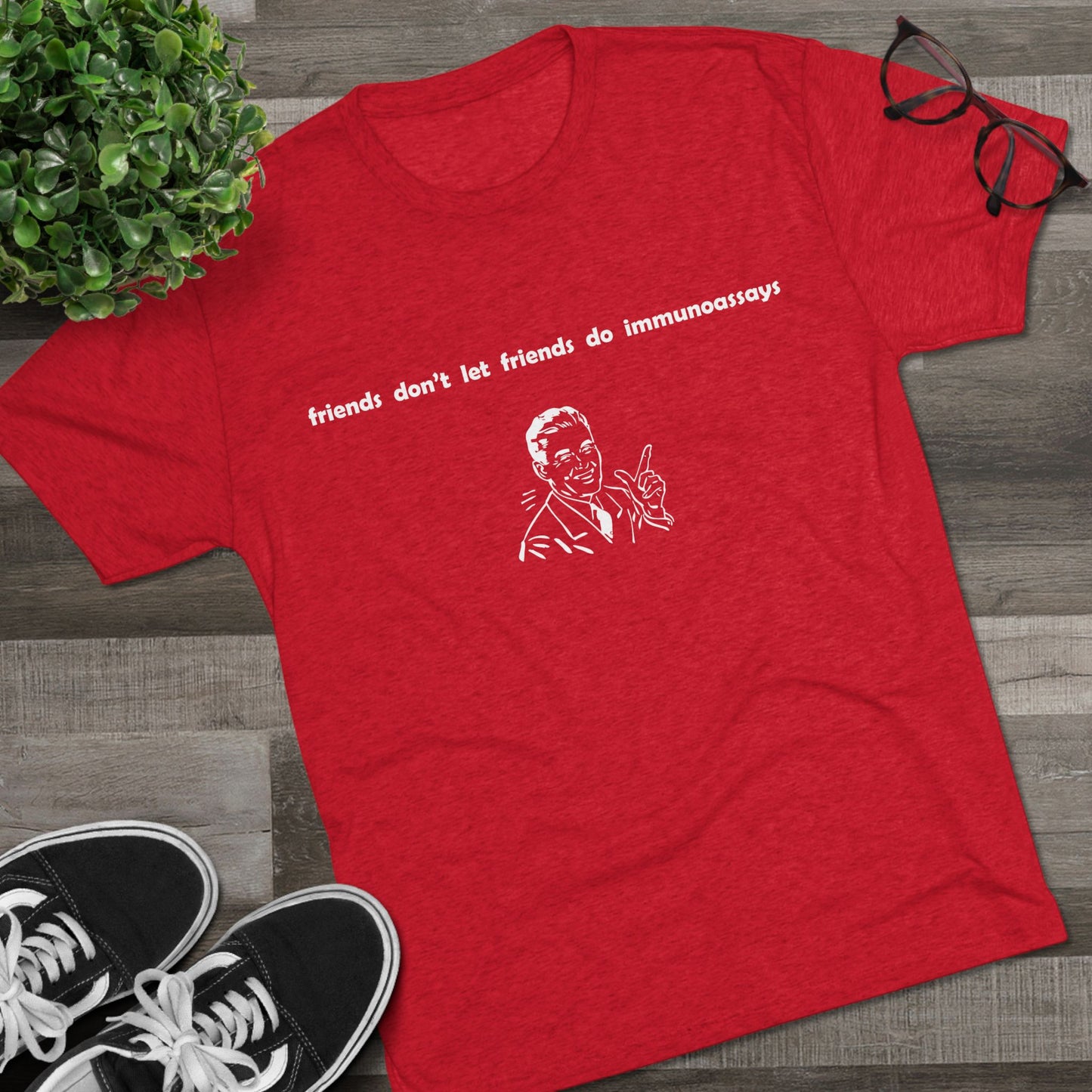 "Friends Don't Let Friends ...(Retro)" - Unisex Tri-Blend Crew Tee