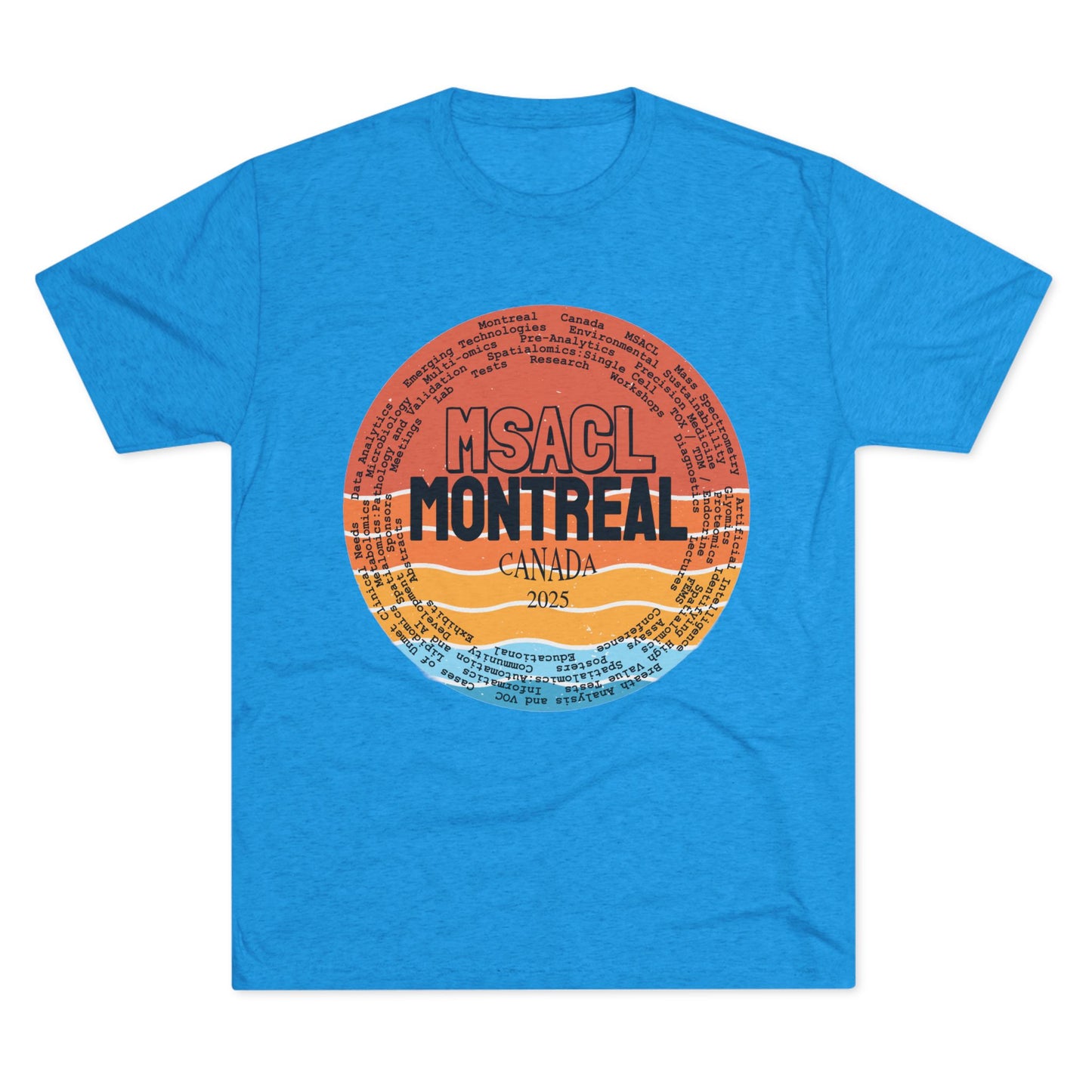 MSACL 2025 Montreal "Sunset" Unisex Tri-Blend Crew Tee