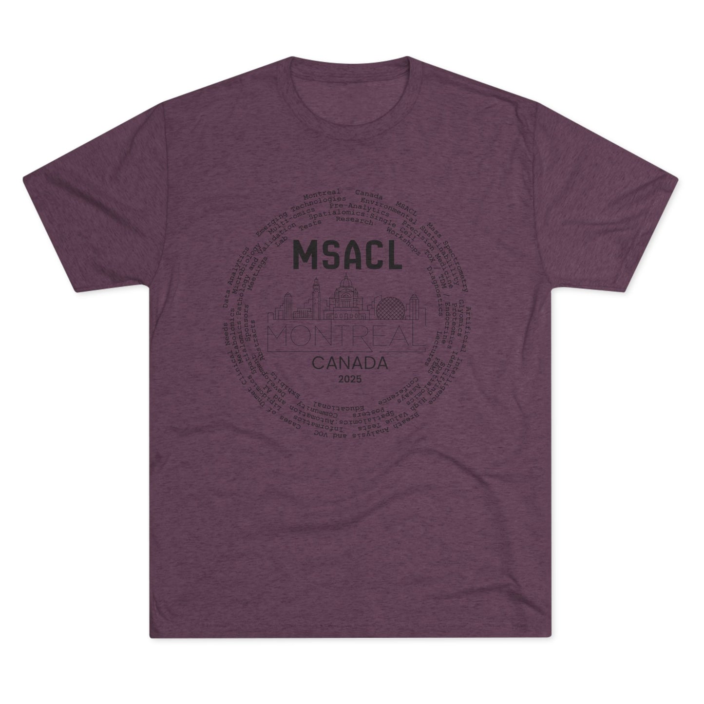 MSACL 2025 "Skyline" Unisex Tri-Blend Crew Tee