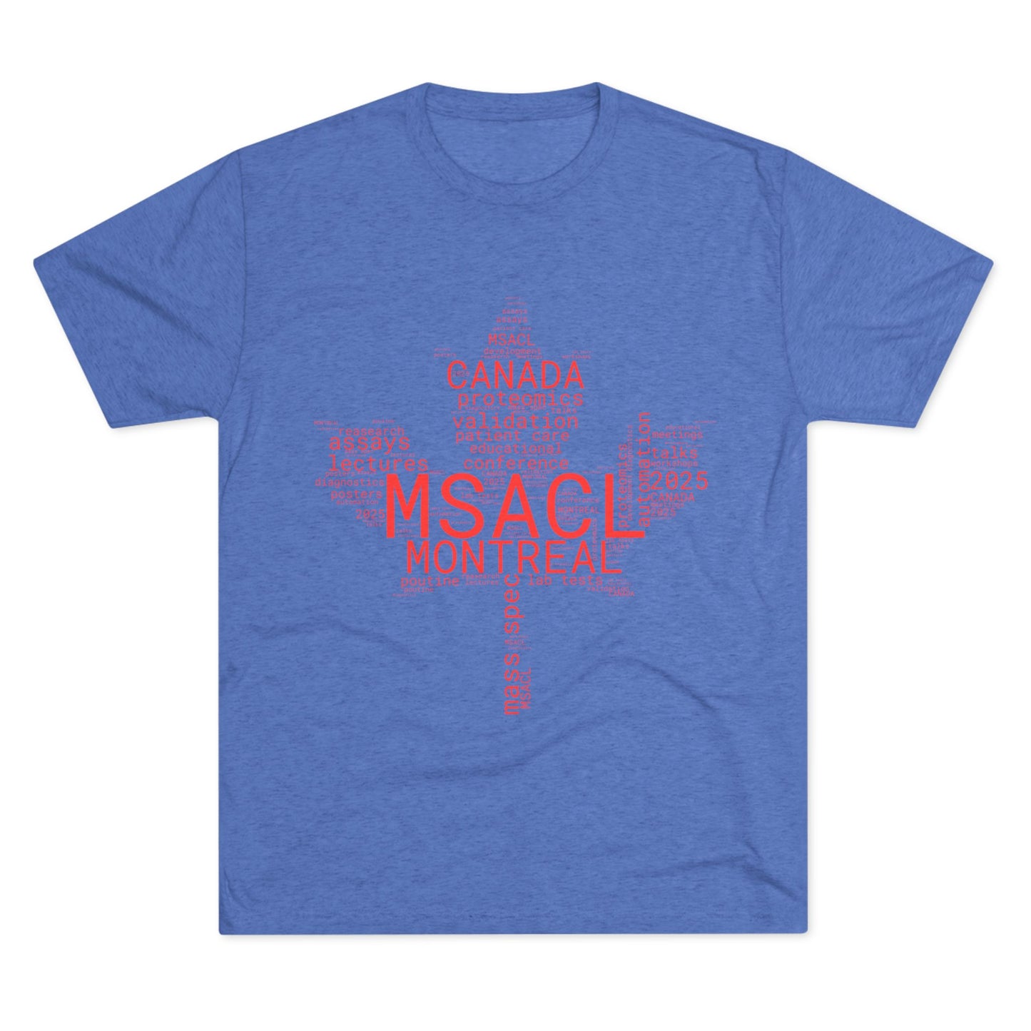 MSACL 2025 Montreal "Word Salad" Unisex Tri-Blend Crew Tee