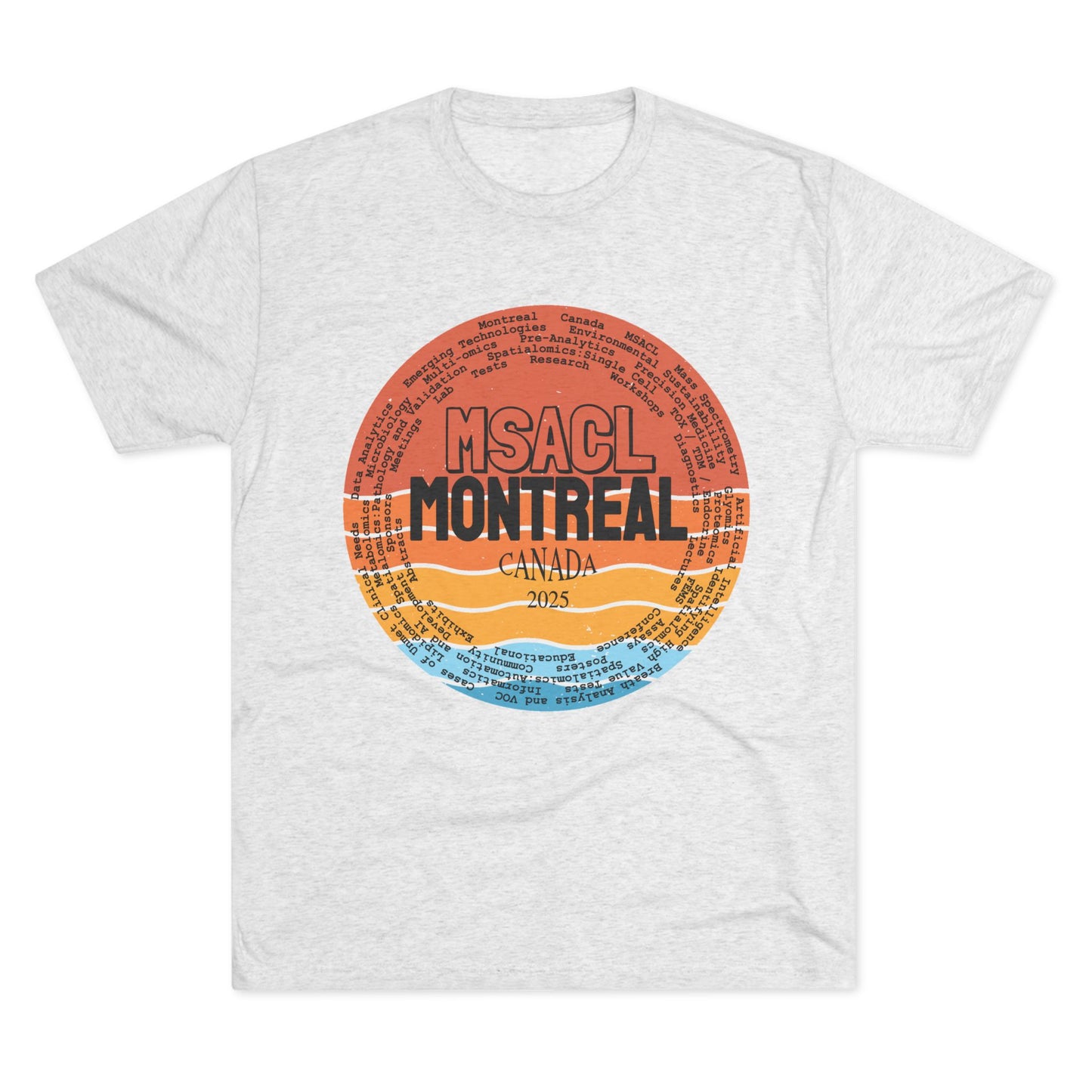 MSACL 2025 Montreal "Sunset" Unisex Tri-Blend Crew Tee