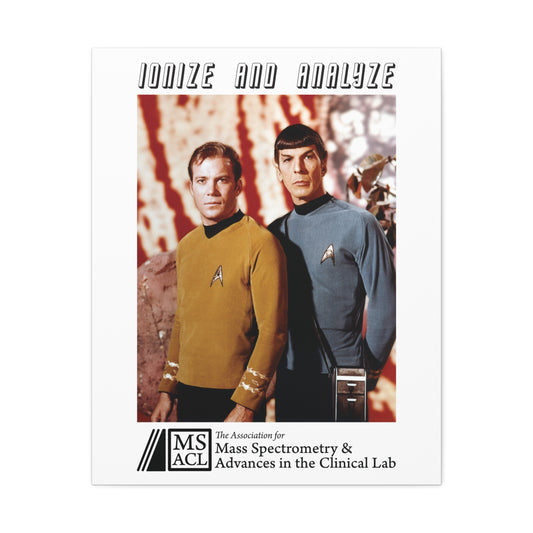 "Ionize and Analyze" MSACL Promo Poster on Stretched Cotton Canvas