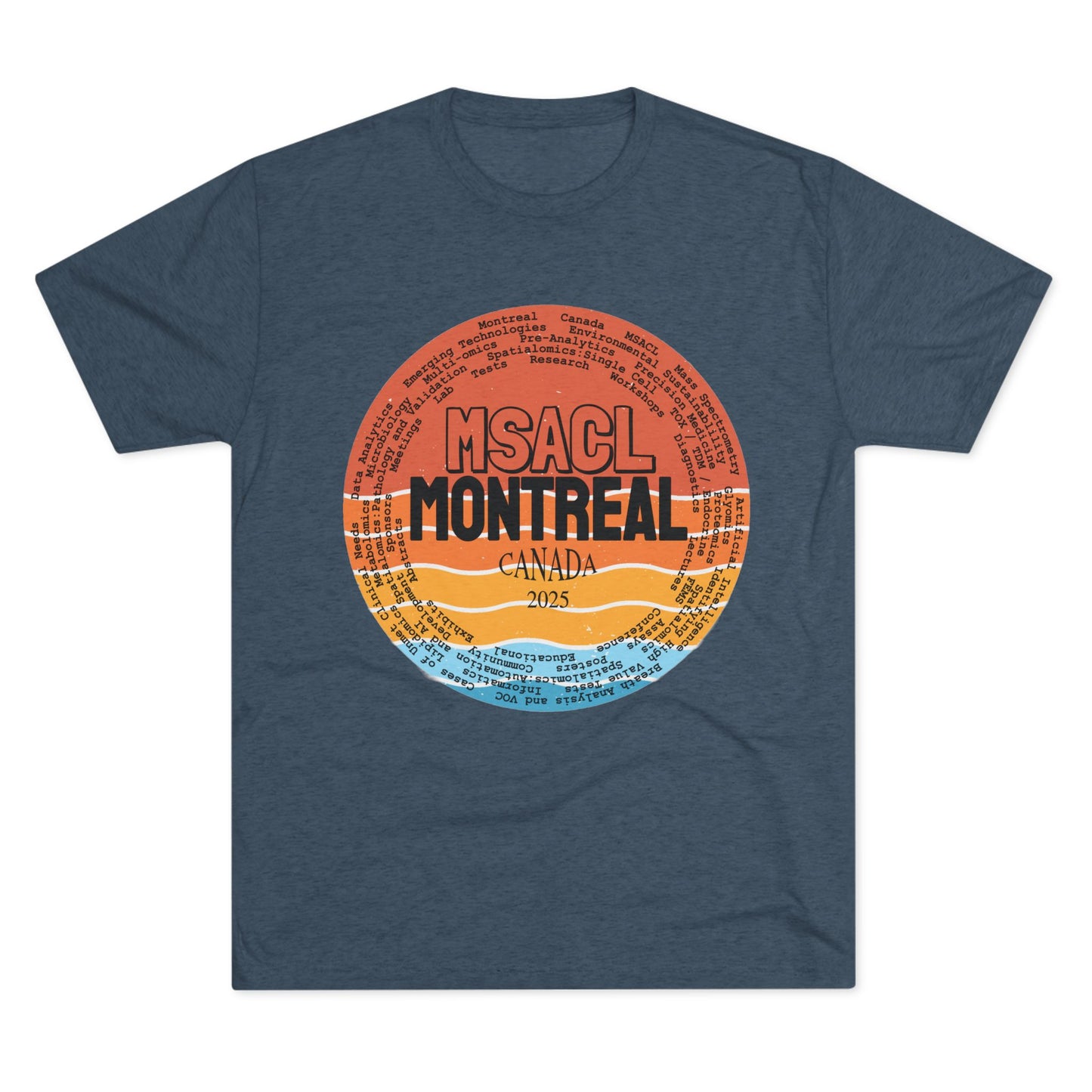 MSACL 2025 Montreal "Sunset" Unisex Tri-Blend Crew Tee