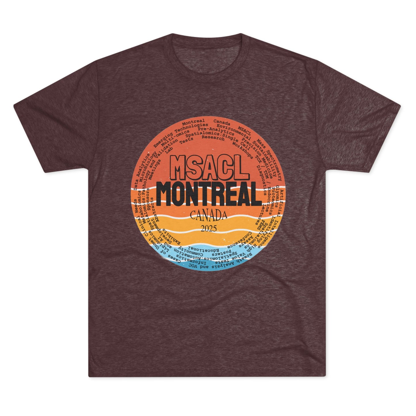 MSACL 2025 Montreal "Sunset" Unisex Tri-Blend Crew Tee