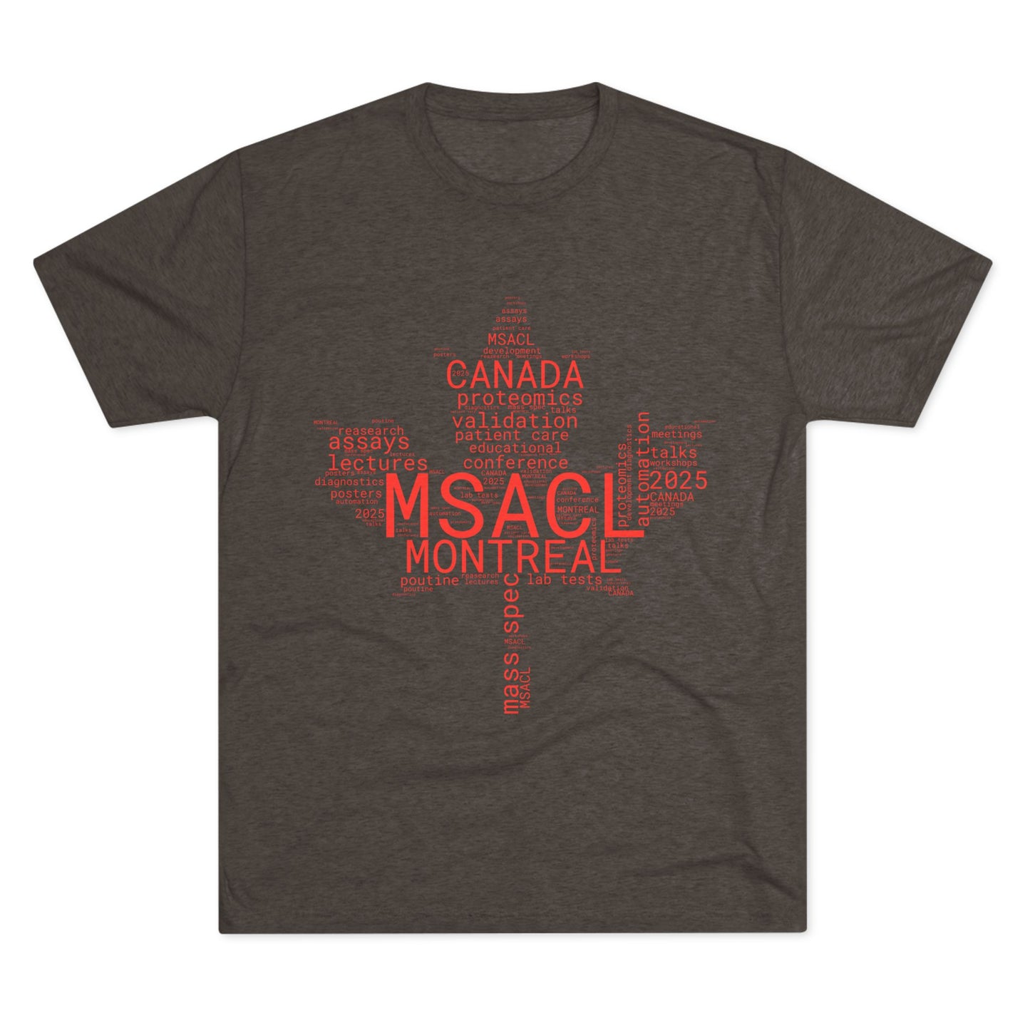 MSACL 2025 Montreal "Word Salad" Unisex Tri-Blend Crew Tee