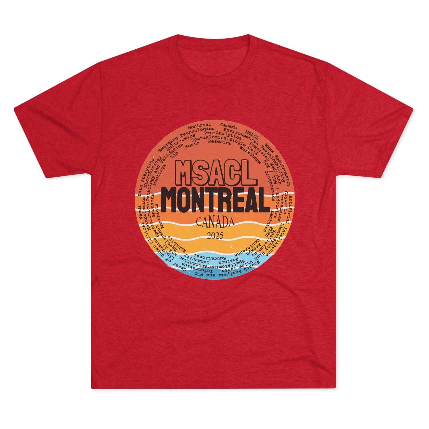 MSACL 2025 Montreal "Sunset" Unisex Tri-Blend Crew Tee