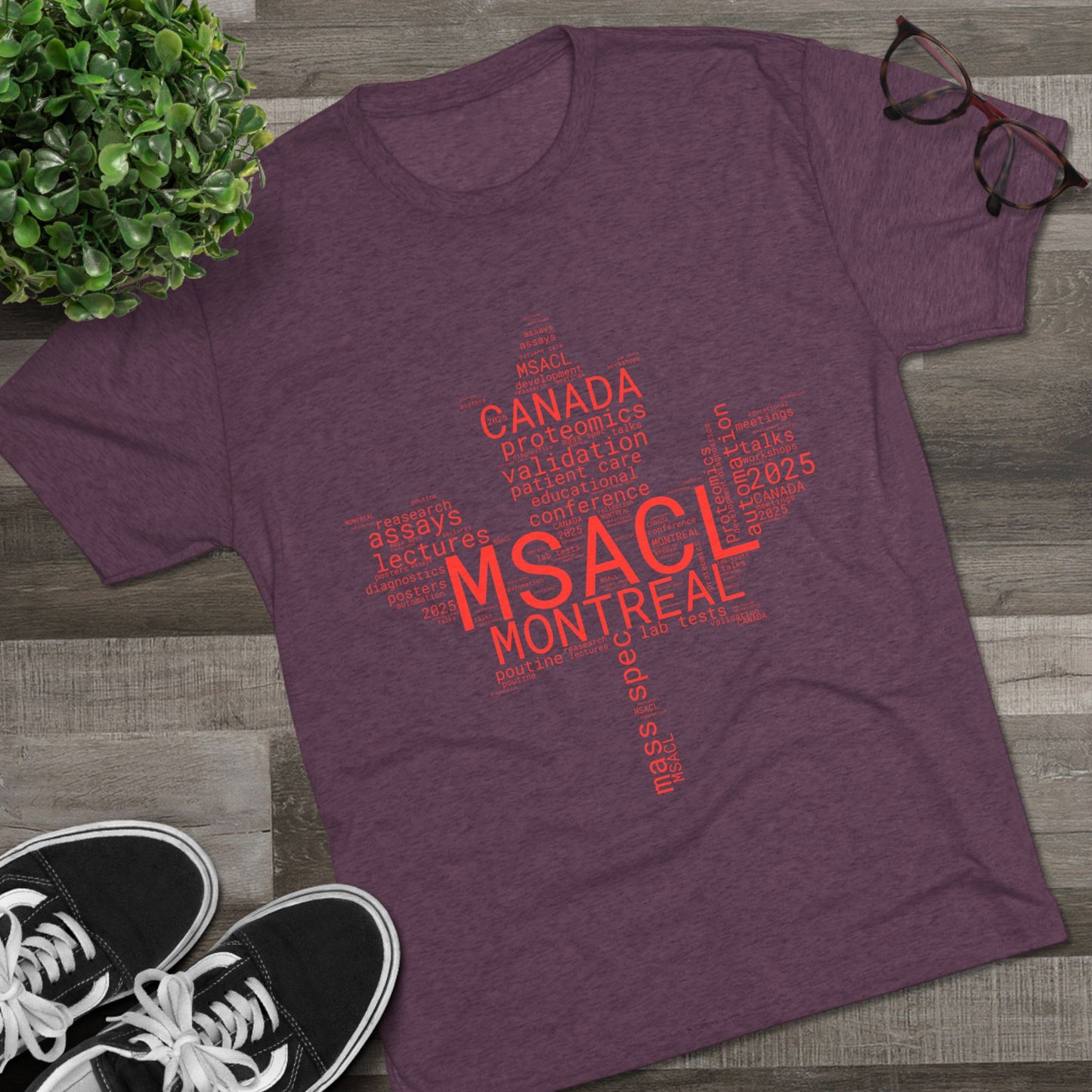 MSACL 2025 Montreal "Word Salad" Unisex Tri-Blend Crew Tee