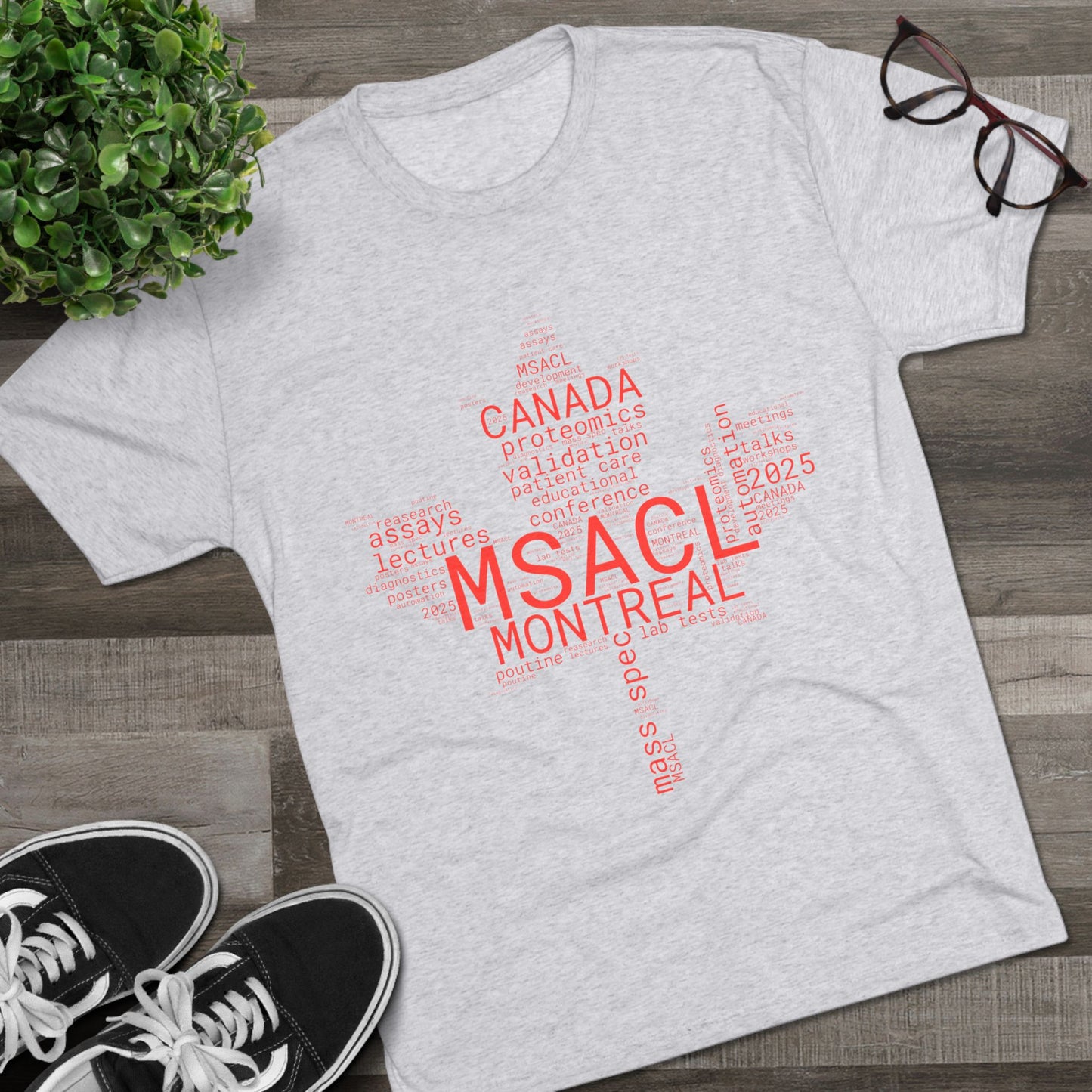 MSACL 2025 Montreal "Word Salad" Unisex Tri-Blend Crew Tee