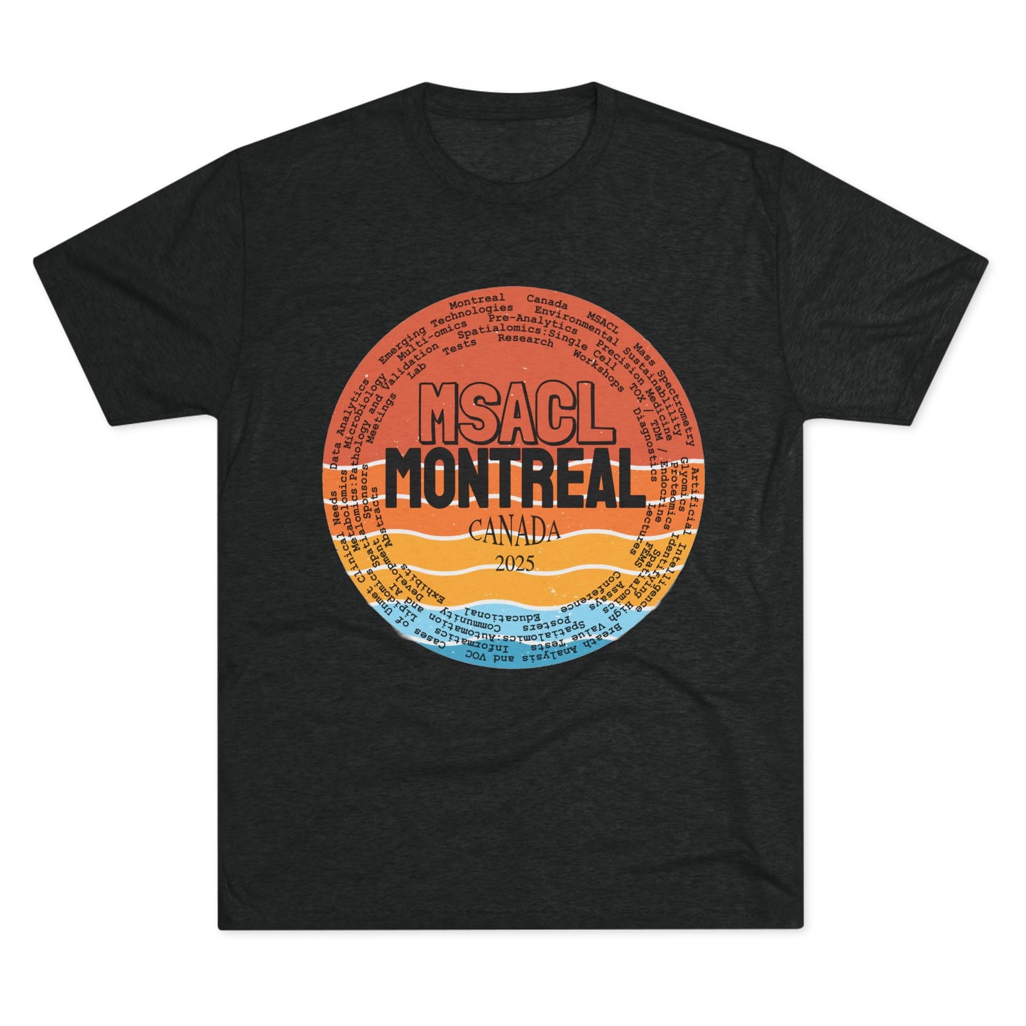 MSACL 2025 Montreal "Sunset" Unisex Tri-Blend Crew Tee
