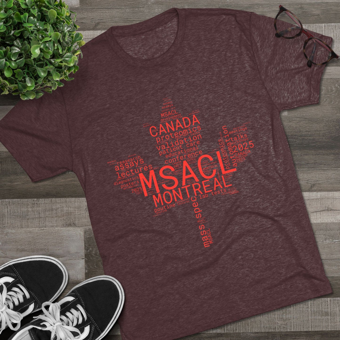 MSACL 2025 Montreal "Word Salad" Unisex Tri-Blend Crew Tee