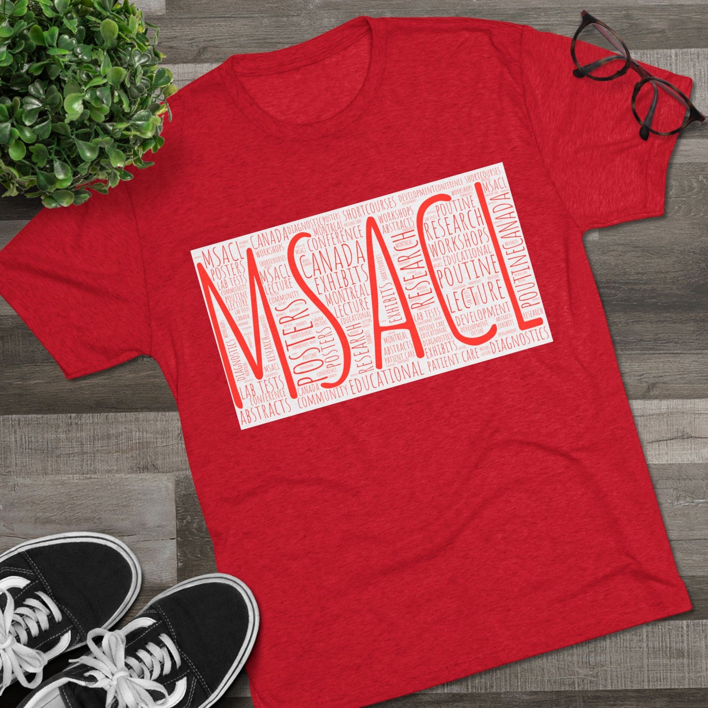 MSACL Montreal "Word Art" Unisex Tri-Blend Crew Tee