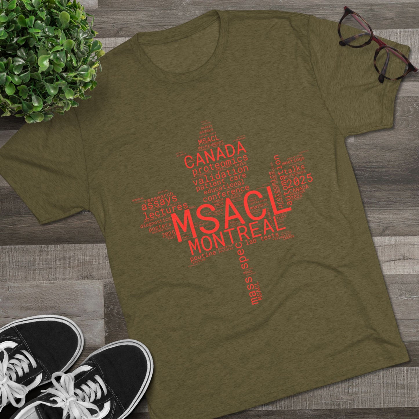 MSACL 2025 Montreal "Word Salad" Unisex Tri-Blend Crew Tee