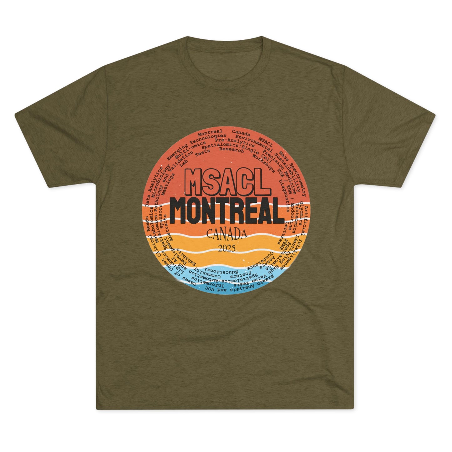 MSACL 2025 Montreal "Sunset" Unisex Tri-Blend Crew Tee