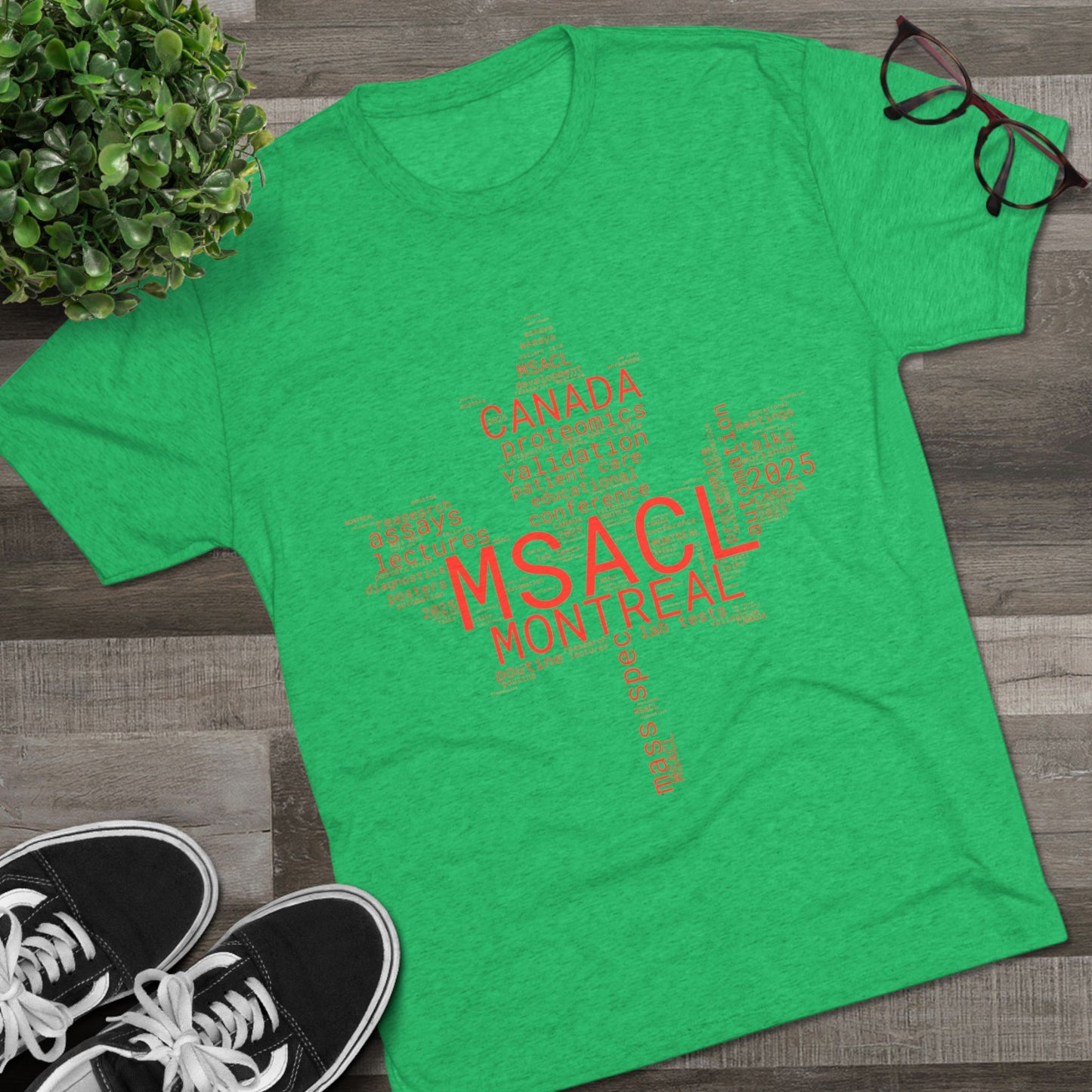 MSACL 2025 Montreal "Word Salad" Unisex Tri-Blend Crew Tee