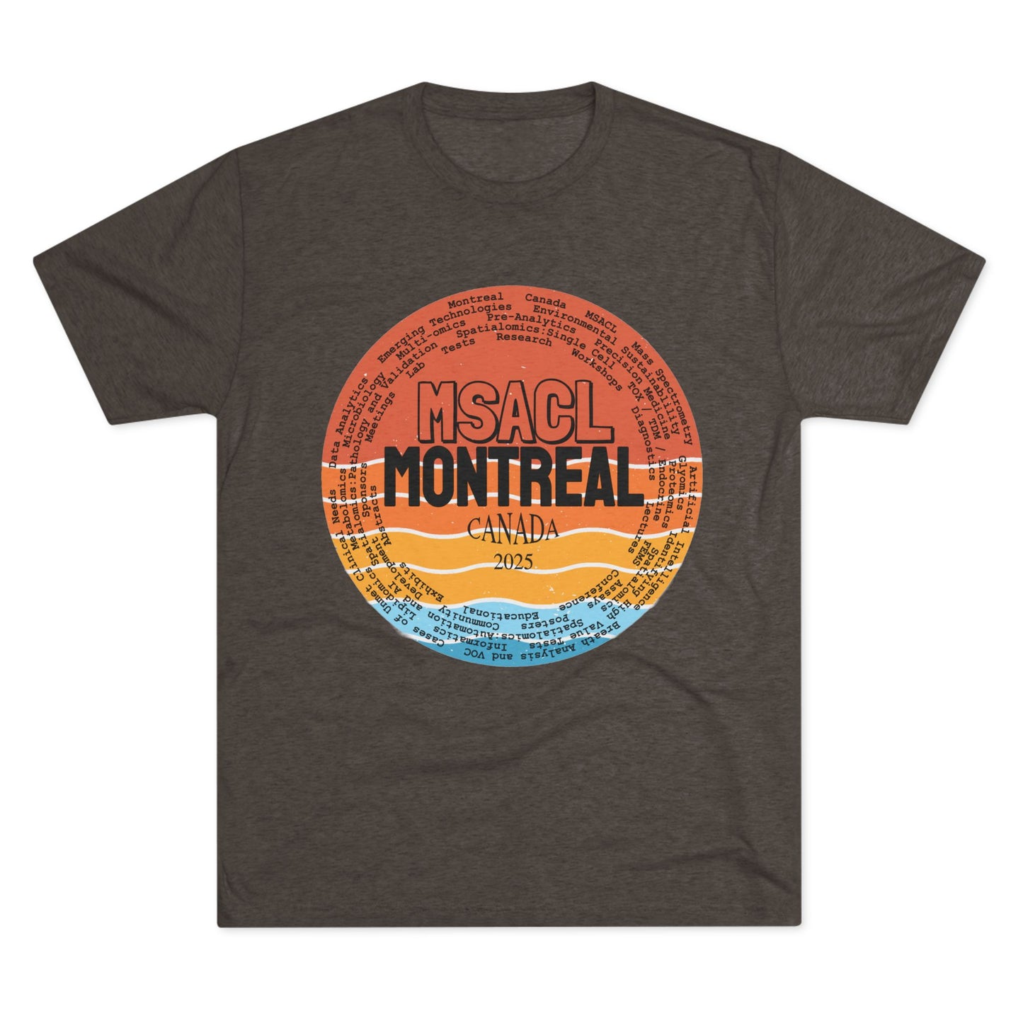 MSACL 2025 Montreal "Sunset" Unisex Tri-Blend Crew Tee