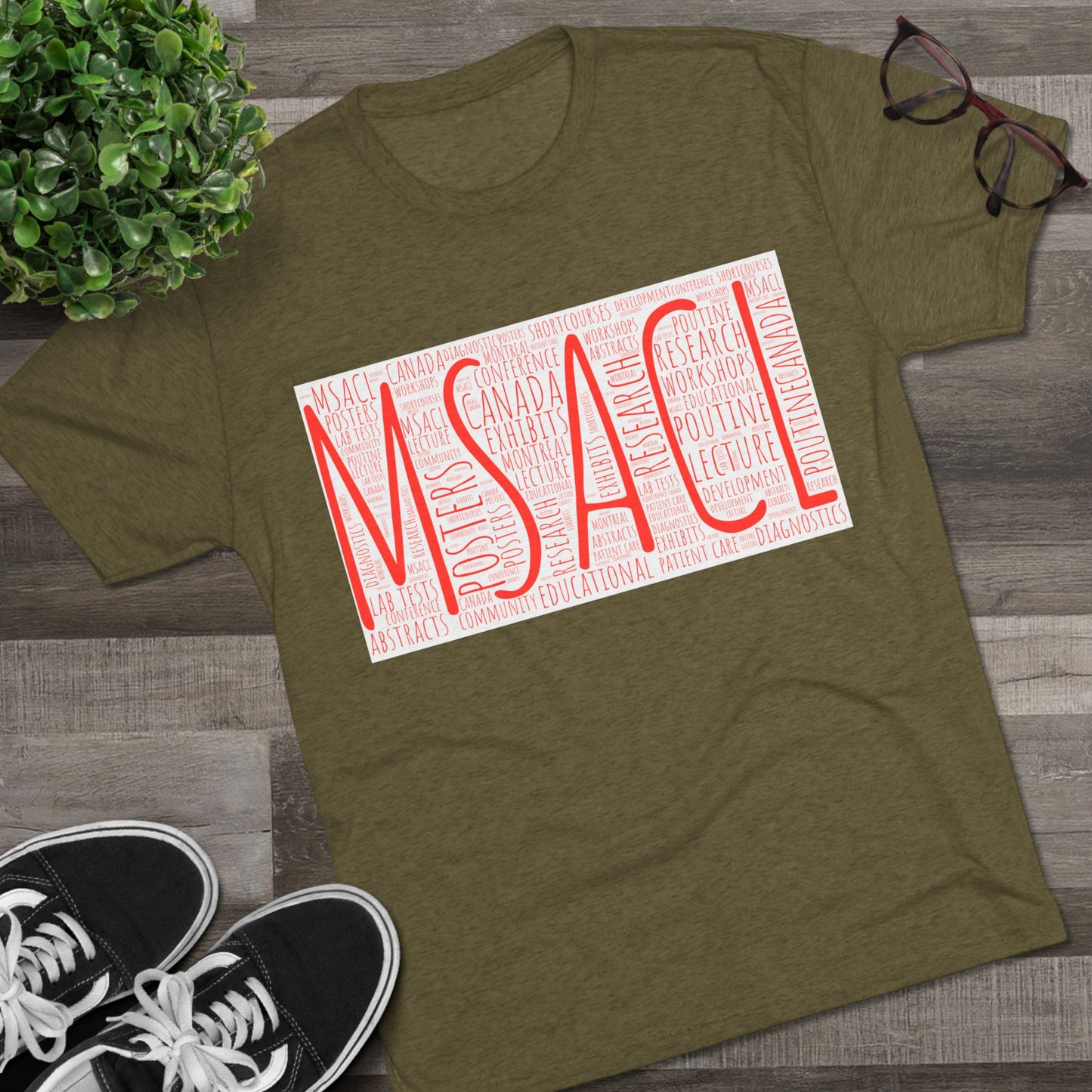 MSACL Montreal "Word Art" Unisex Tri-Blend Crew Tee