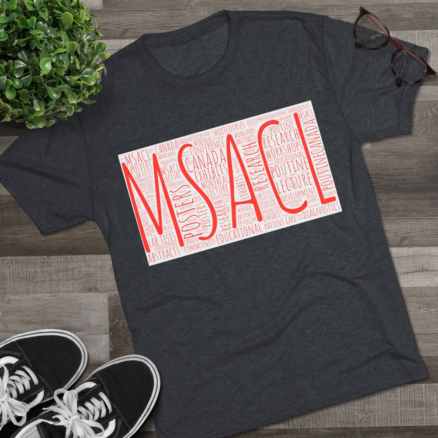 MSACL Montreal "Word Art" Unisex Tri-Blend Crew Tee