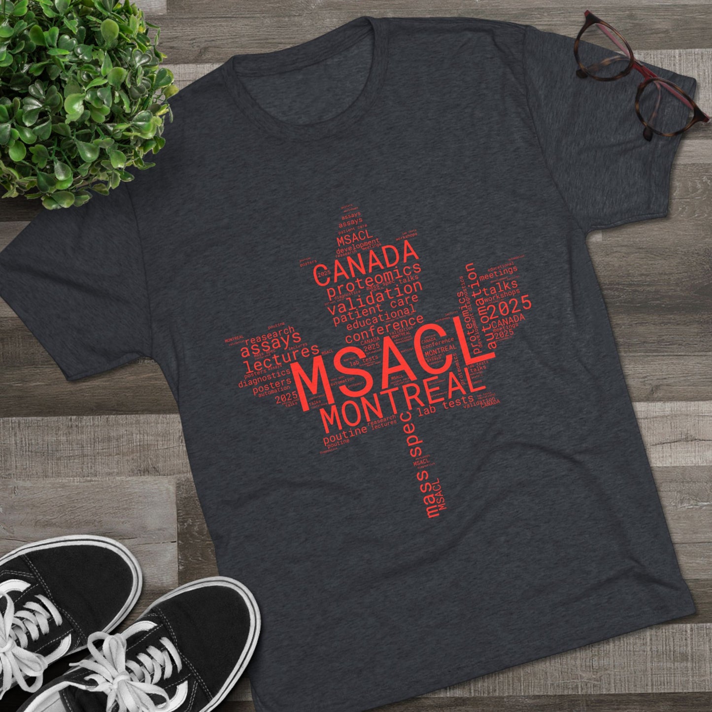 MSACL 2025 Montreal "Word Salad" Unisex Tri-Blend Crew Tee