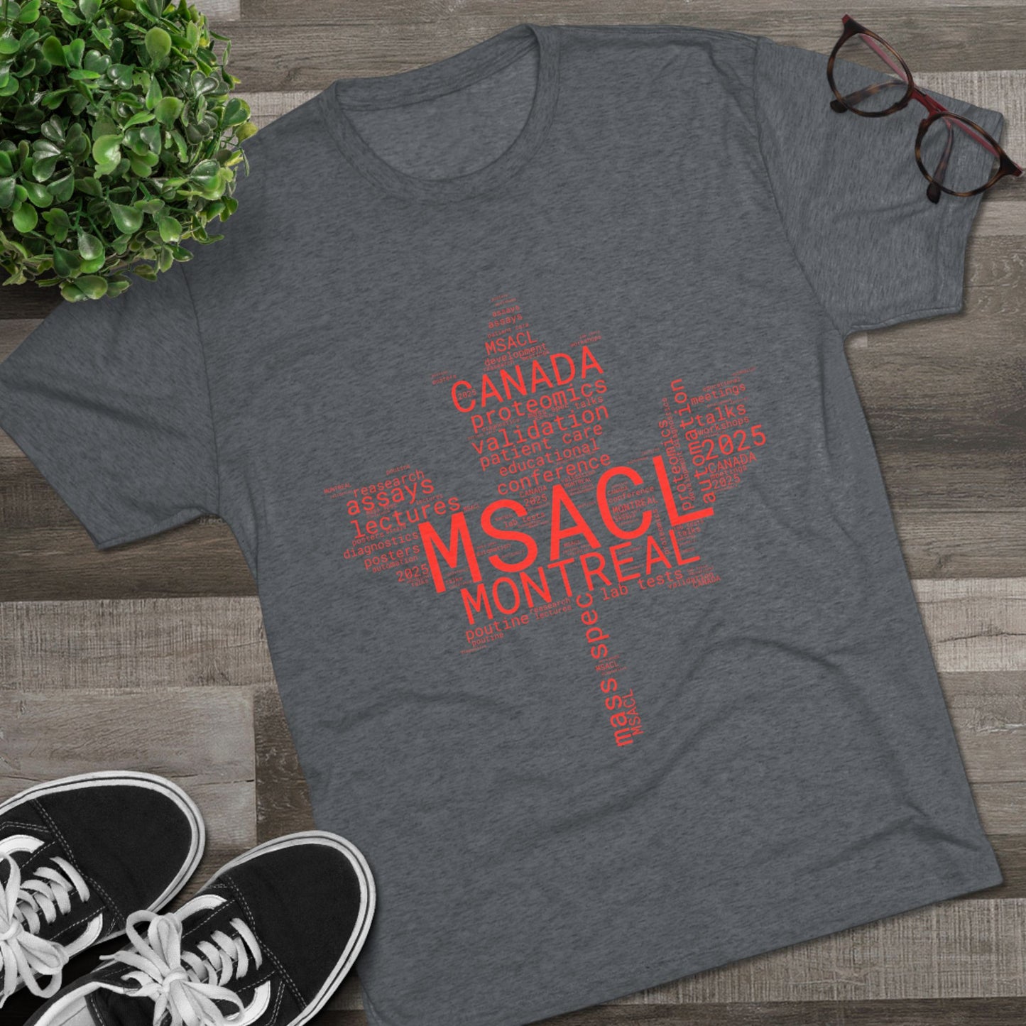 MSACL 2025 Montreal "Word Salad" Unisex Tri-Blend Crew Tee