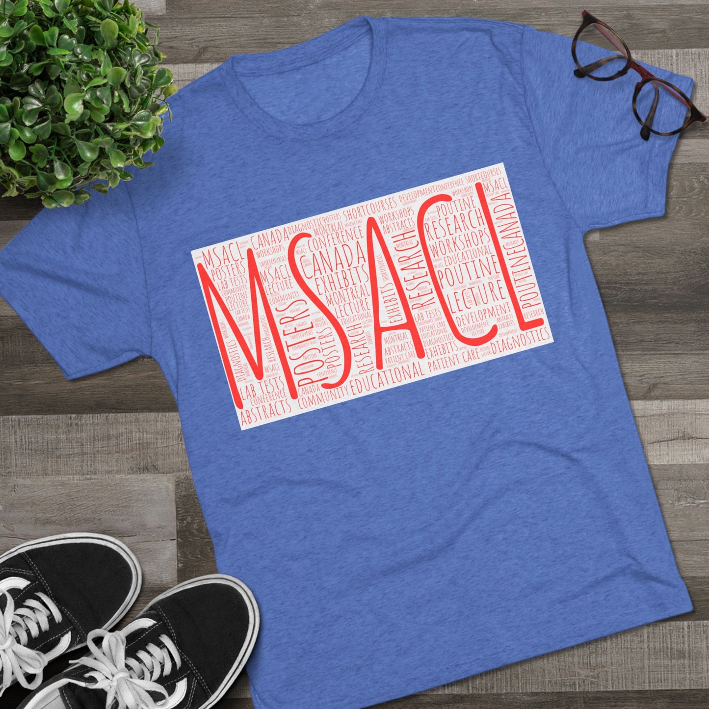 MSACL Montreal "Word Art" Unisex Tri-Blend Crew Tee