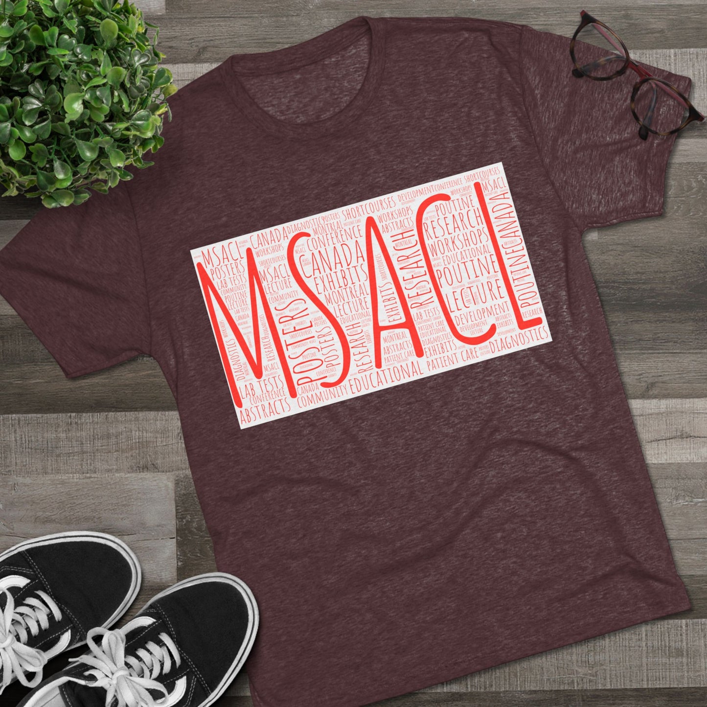 MSACL Montreal "Word Art" Unisex Tri-Blend Crew Tee