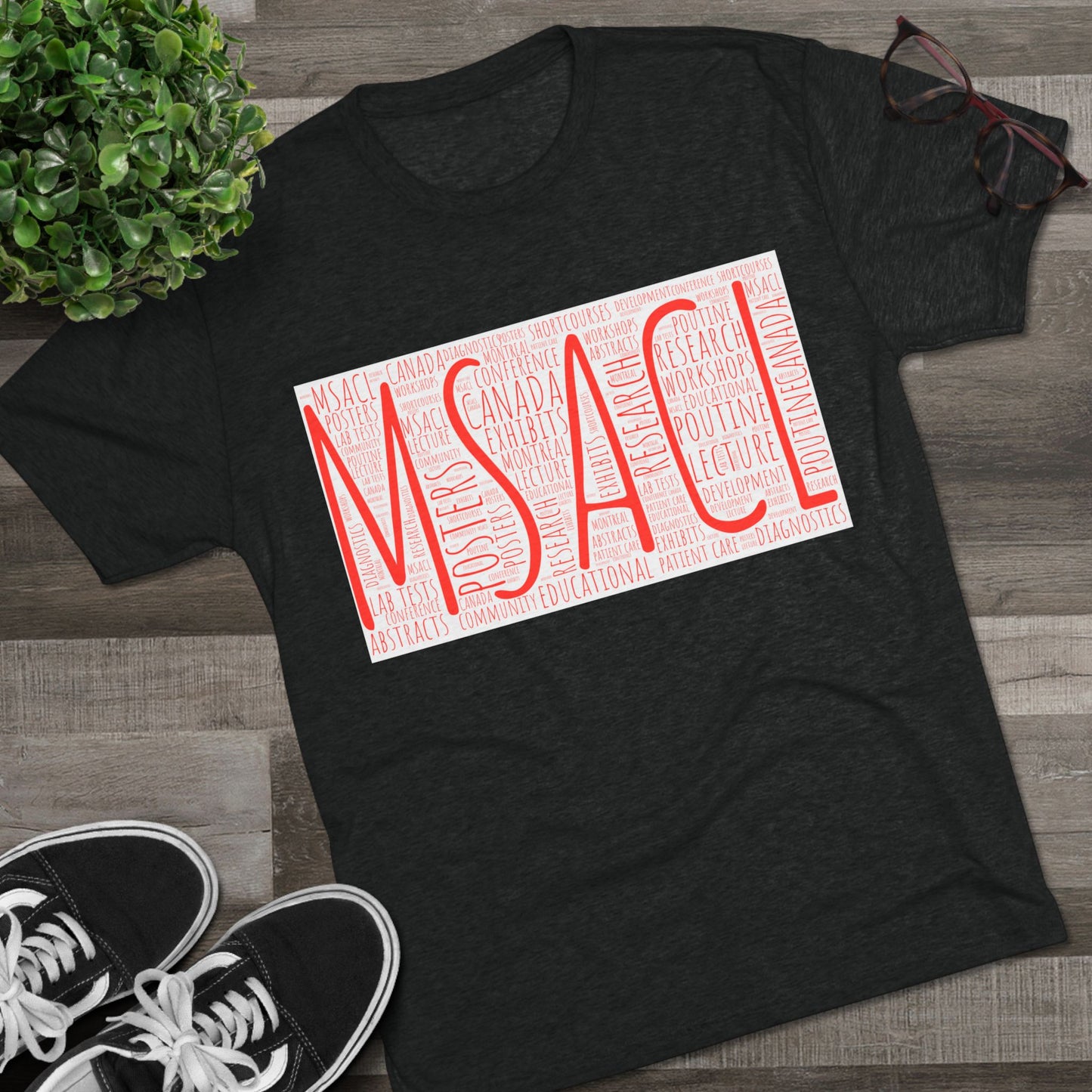 MSACL Montreal "Word Art" Unisex Tri-Blend Crew Tee