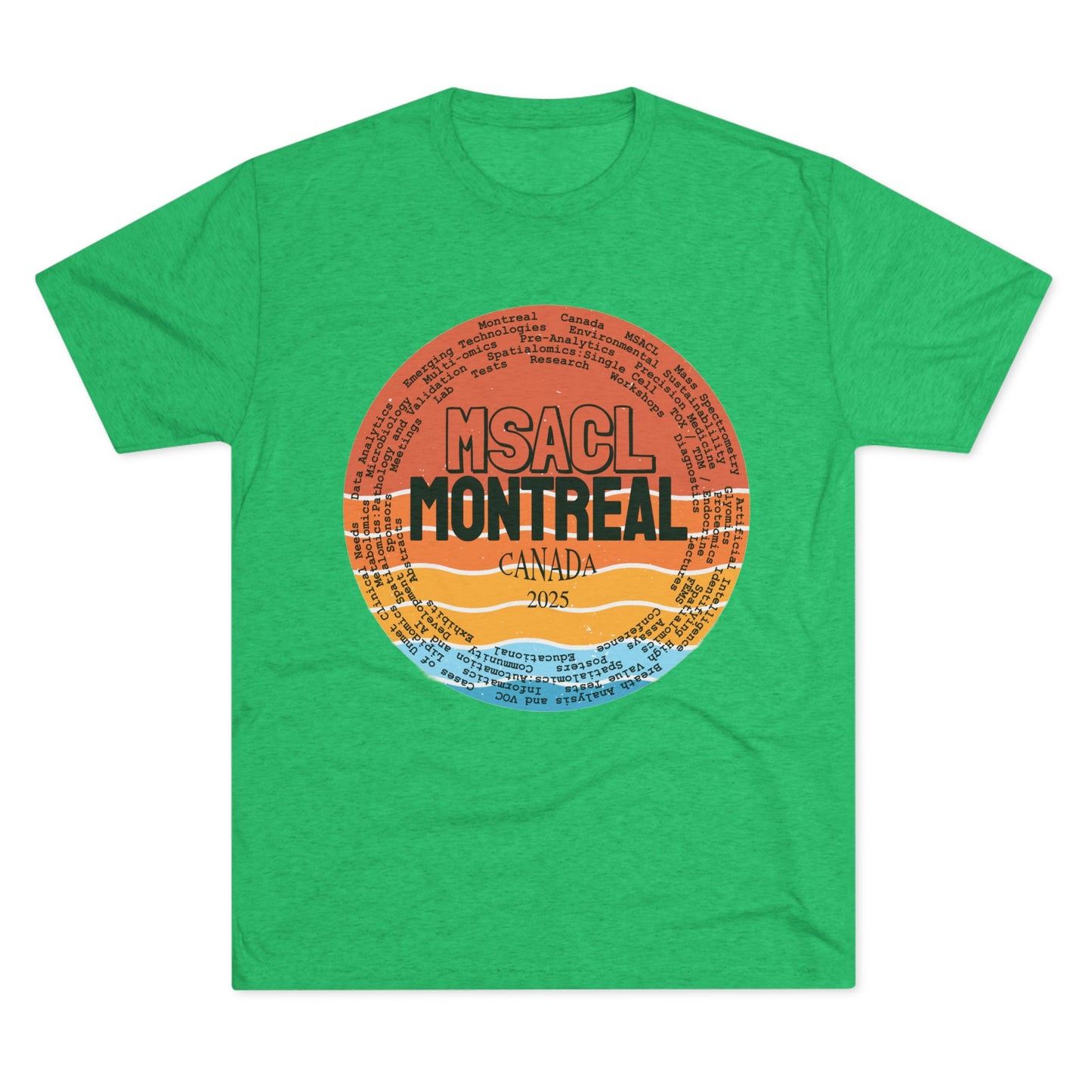 MSACL 2025 Montreal "Sunset" Unisex Tri-Blend Crew Tee