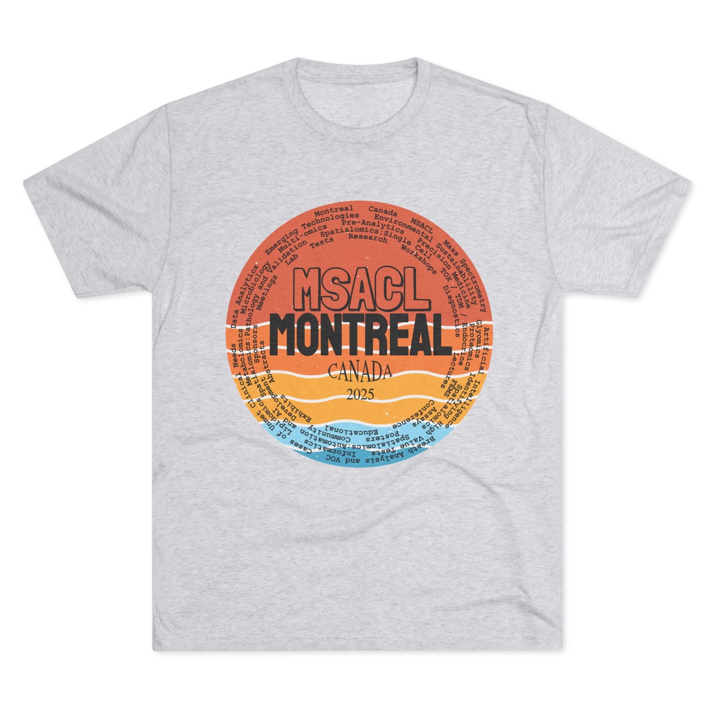 MSACL 2025 Montreal "Sunset" Unisex Tri-Blend Crew Tee