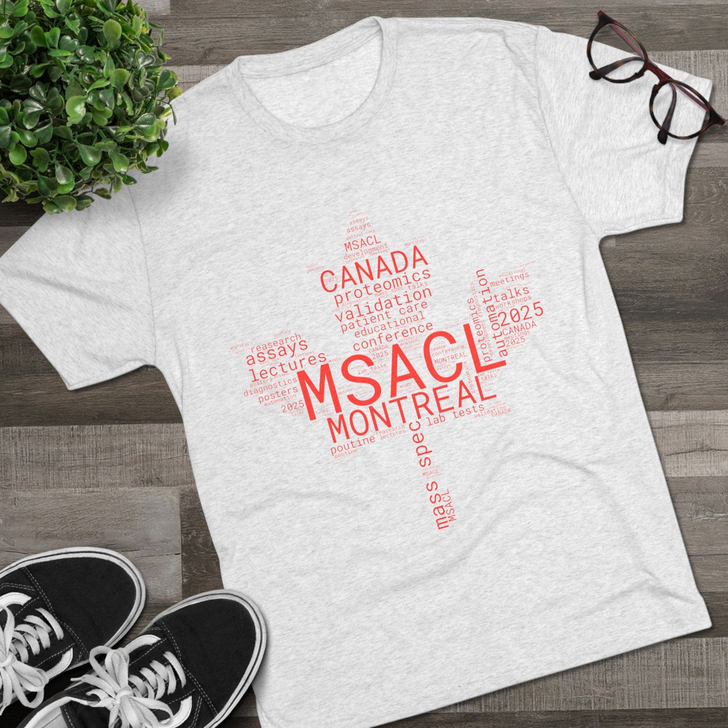 MSACL 2025 Montreal "Word Salad" Unisex Tri-Blend Crew Tee