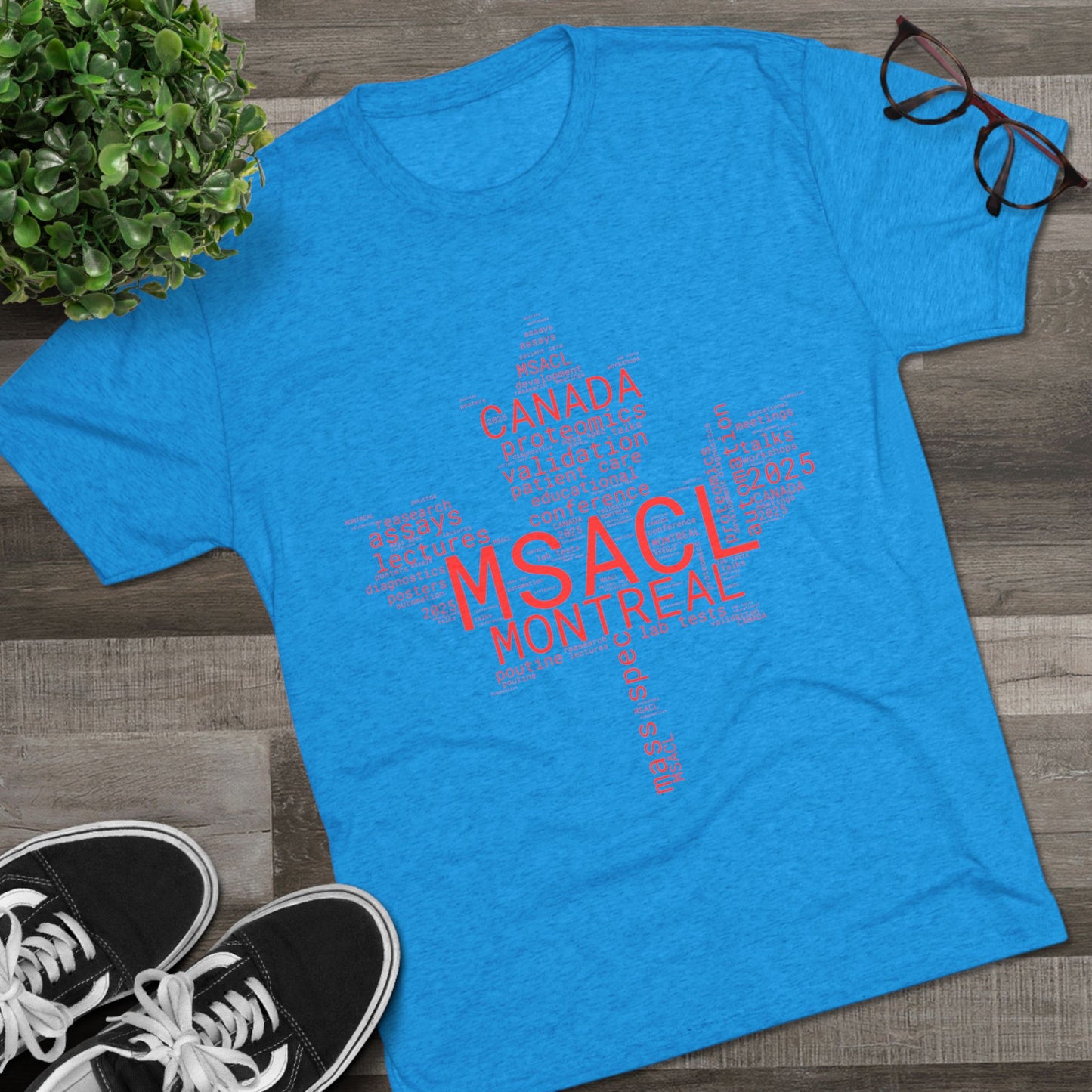 MSACL 2025 Montreal "Word Salad" Unisex Tri-Blend Crew Tee