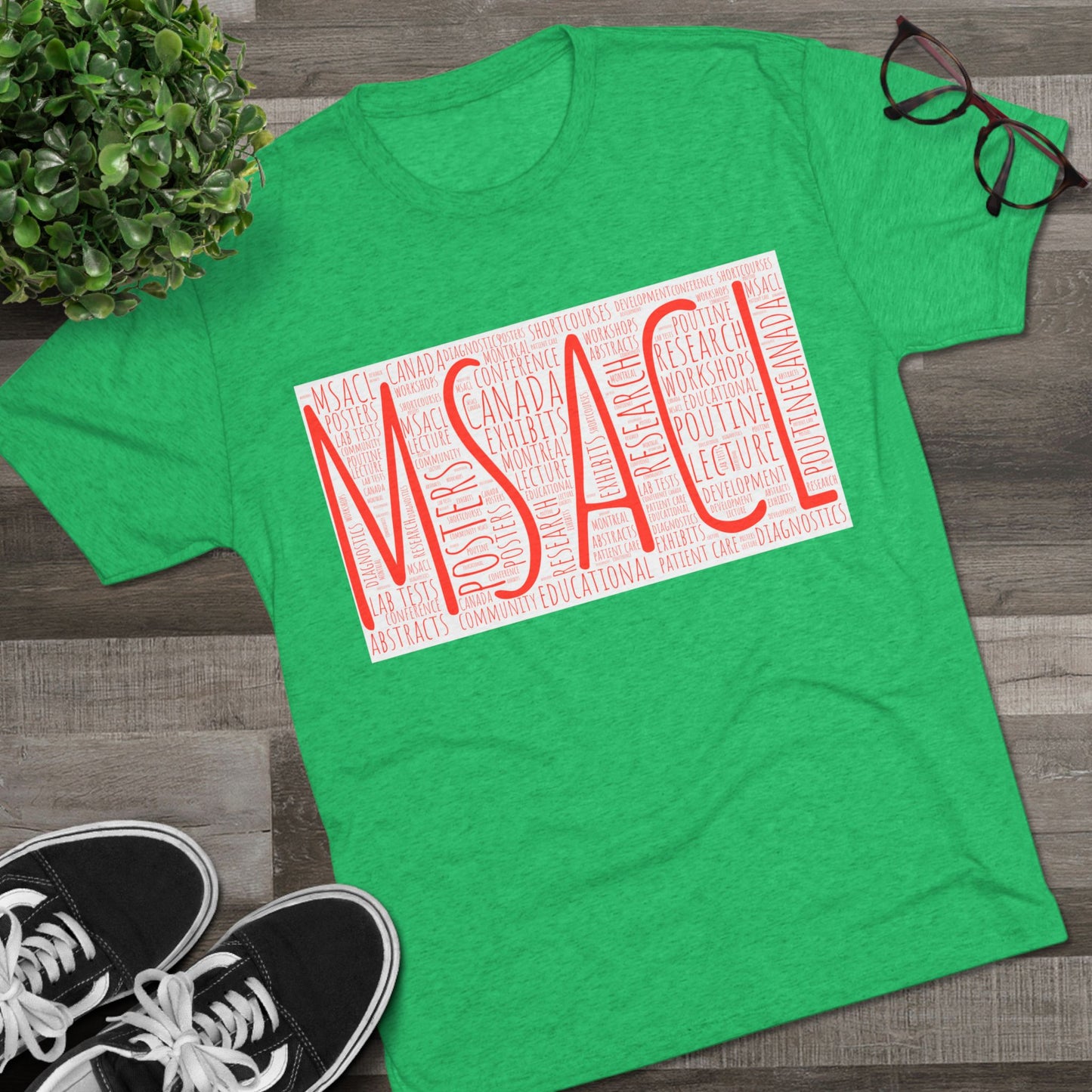 MSACL Montreal "Word Art" Unisex Tri-Blend Crew Tee