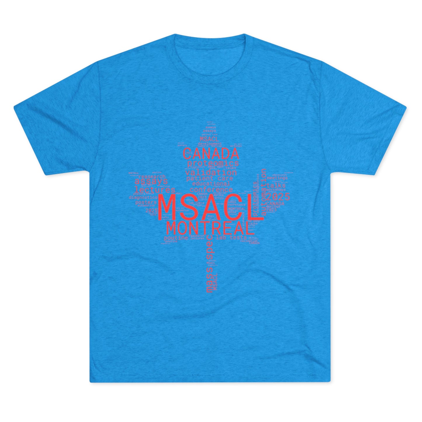 MSACL 2025 Montreal "Word Salad" Unisex Tri-Blend Crew Tee