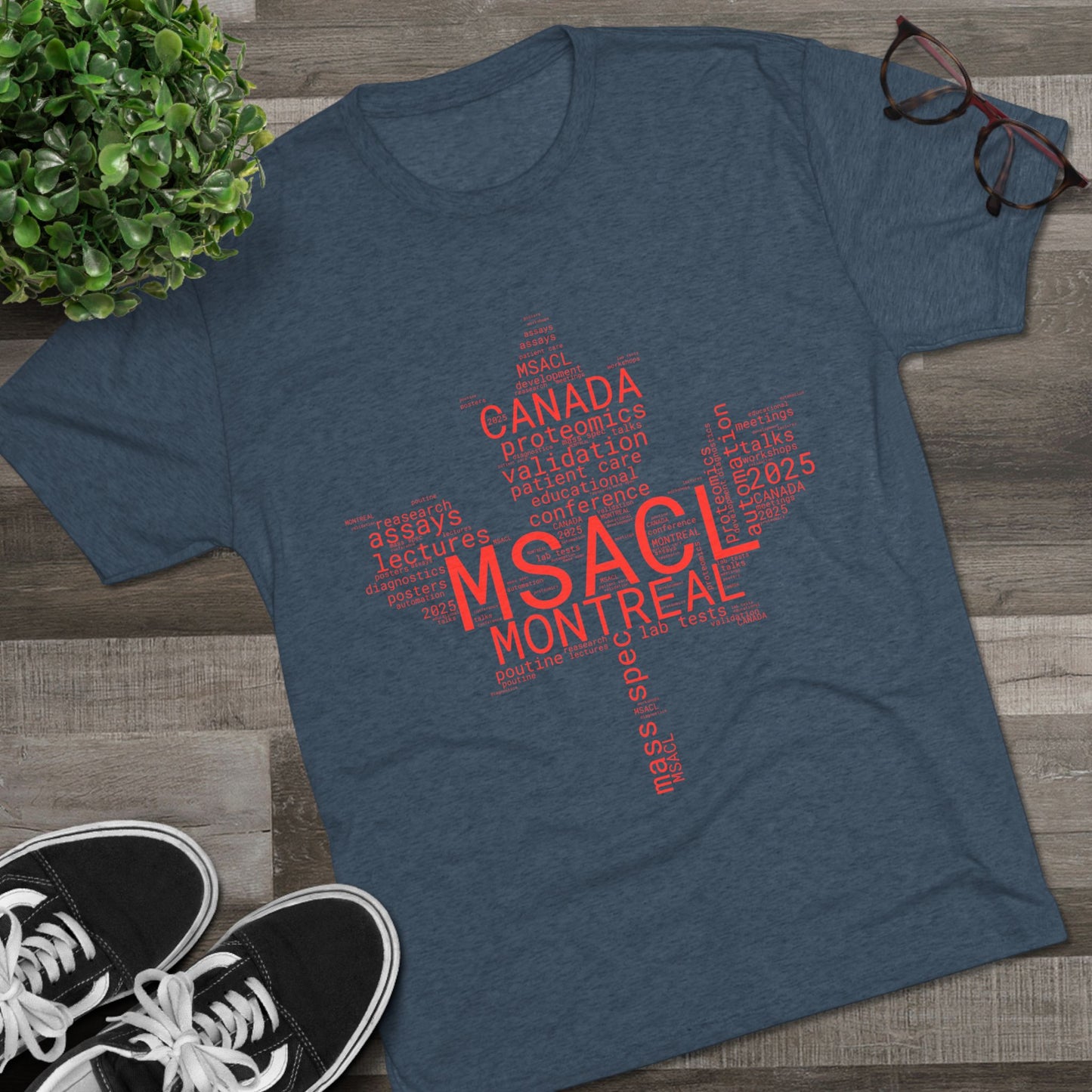 MSACL 2025 Montreal "Word Salad" Unisex Tri-Blend Crew Tee
