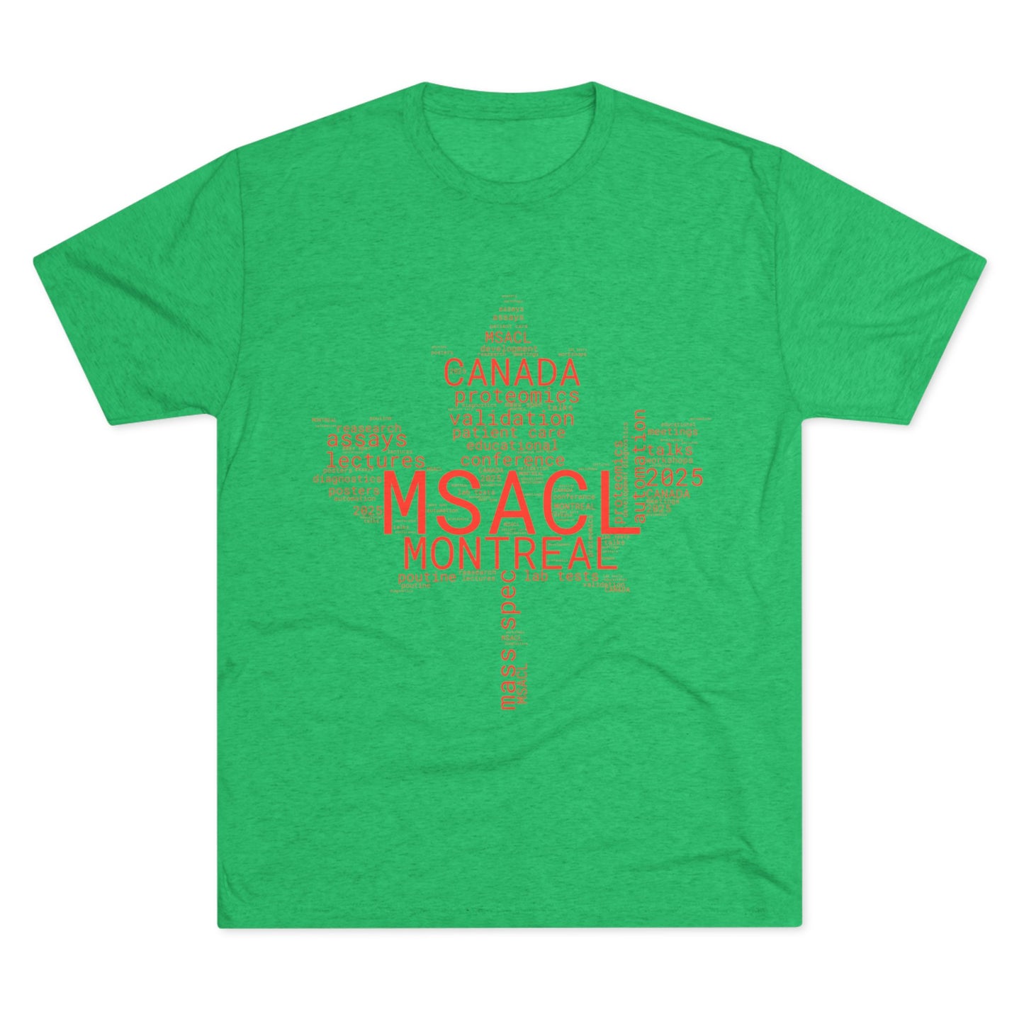 MSACL 2025 Montreal "Word Salad" Unisex Tri-Blend Crew Tee