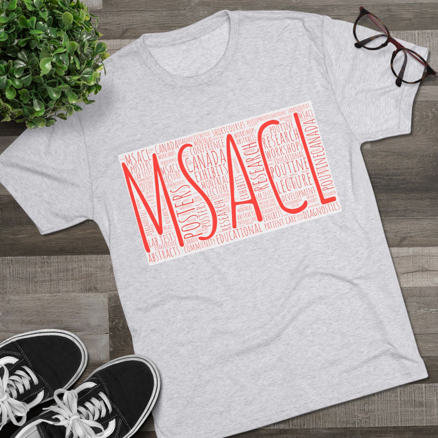 MSACL Montreal "Word Art" Unisex Tri-Blend Crew Tee