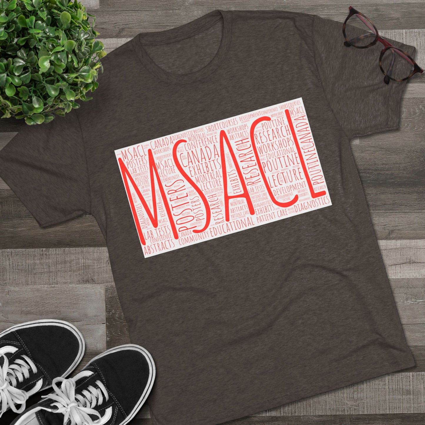 MSACL Montreal "Word Art" Unisex Tri-Blend Crew Tee