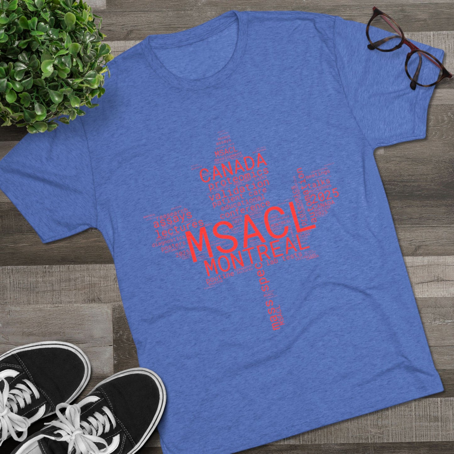 MSACL 2025 Montreal "Word Salad" Unisex Tri-Blend Crew Tee