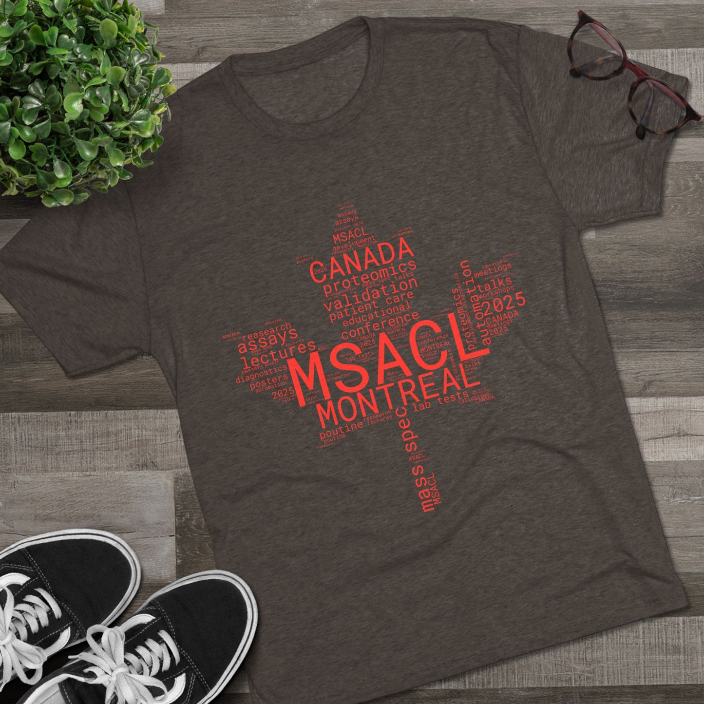 MSACL 2025 Montreal "Word Salad" Unisex Tri-Blend Crew Tee