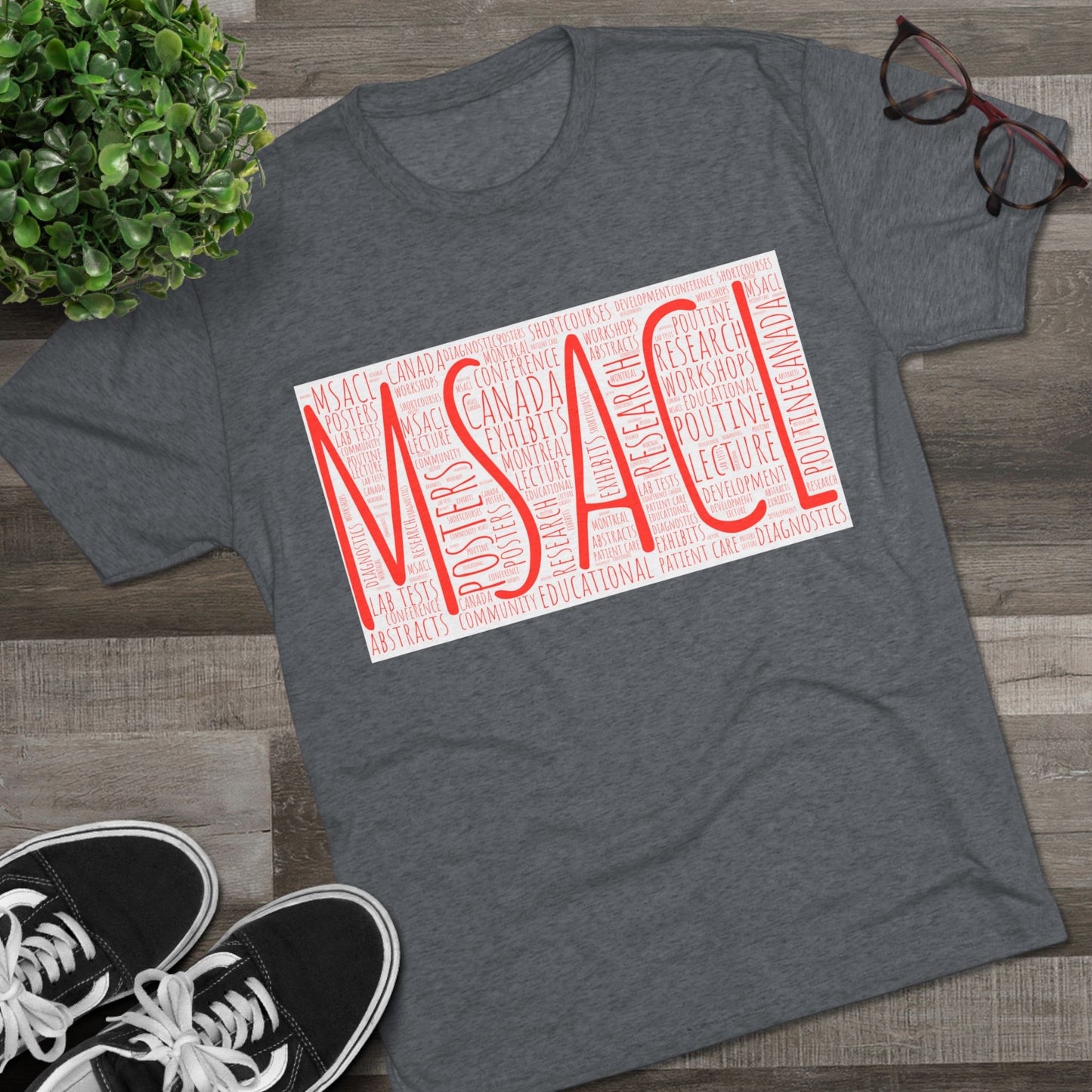 MSACL Montreal "Word Art" Unisex Tri-Blend Crew Tee