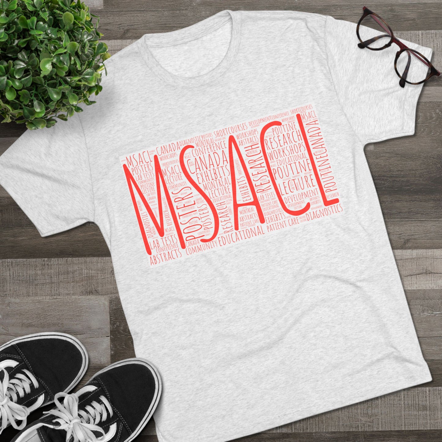 MSACL Montreal "Word Art" Unisex Tri-Blend Crew Tee