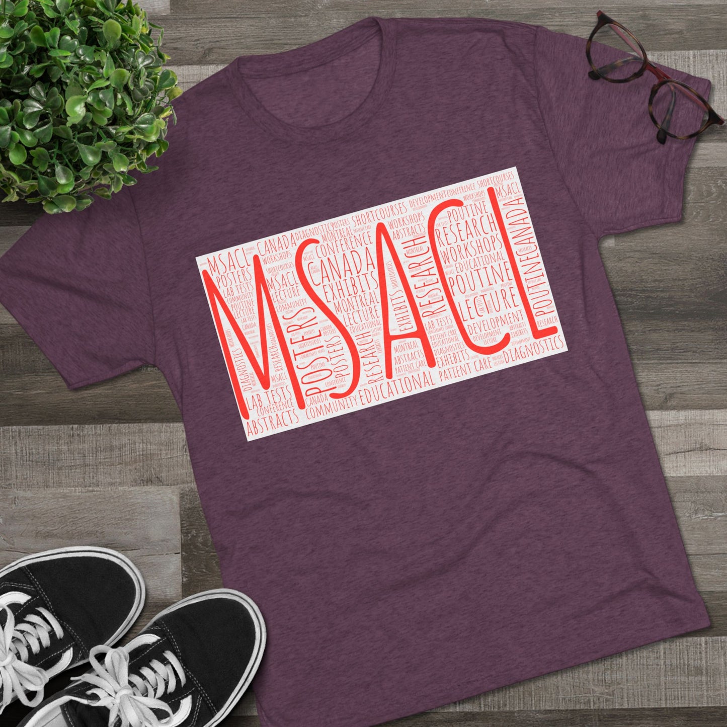 MSACL Montreal "Word Art" Unisex Tri-Blend Crew Tee