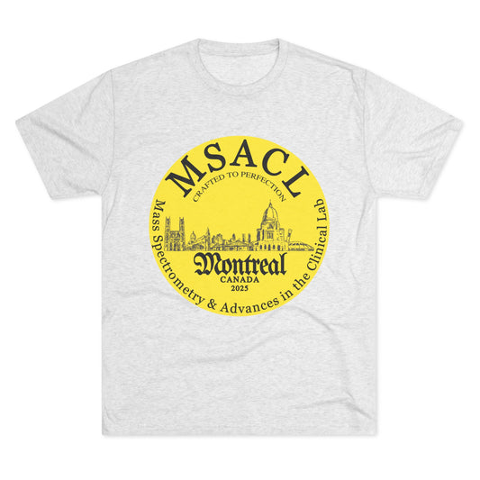 MSACL 2025 Montreal "Perfectly Crafted"  Unisex Tri-Blend Crew Tee